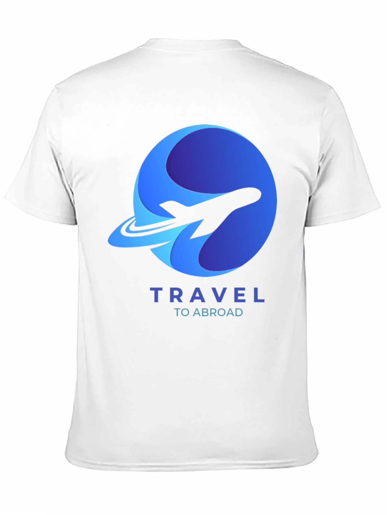 Travel Abroad T-Shirt - Airplane Logo Graphic Tee