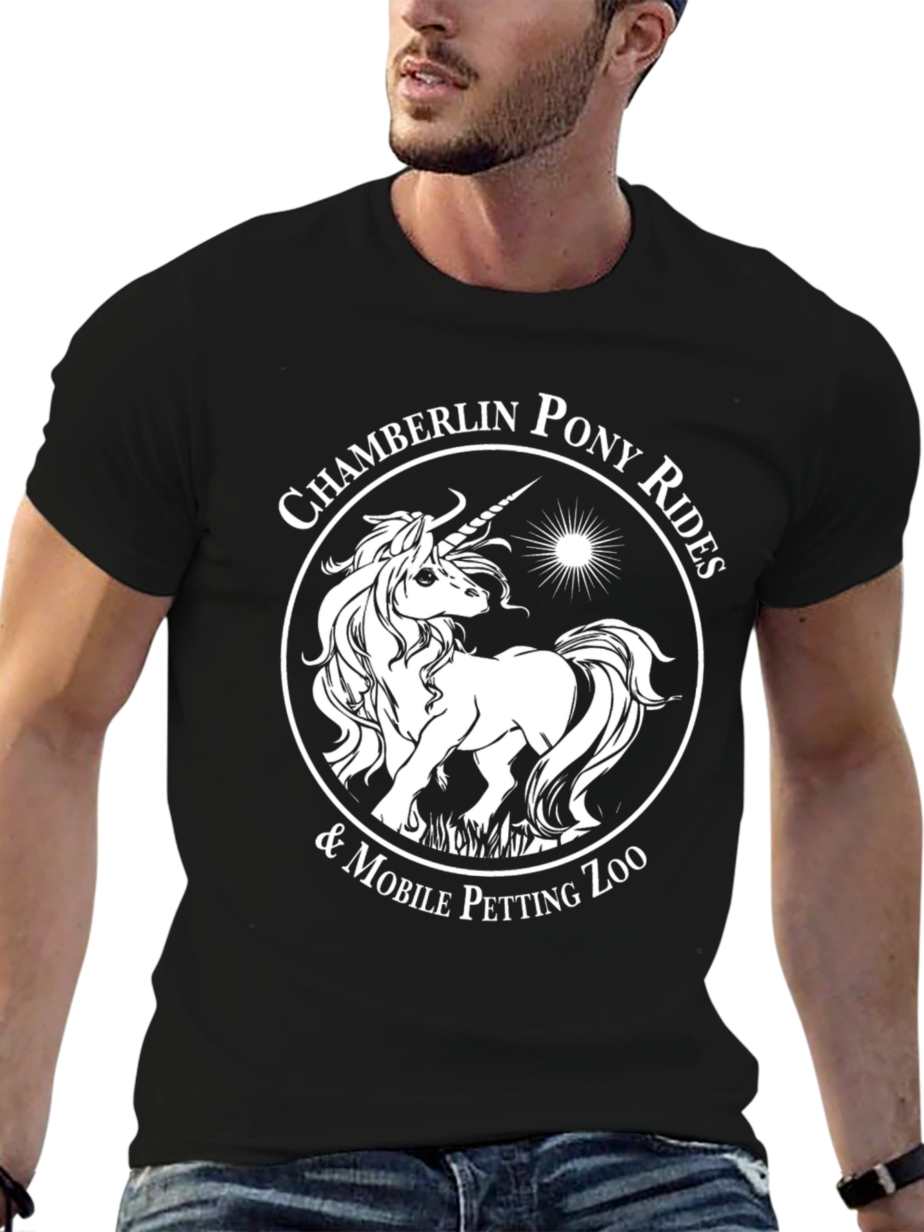 Chamberlin Pony Rides Black T-Shirt