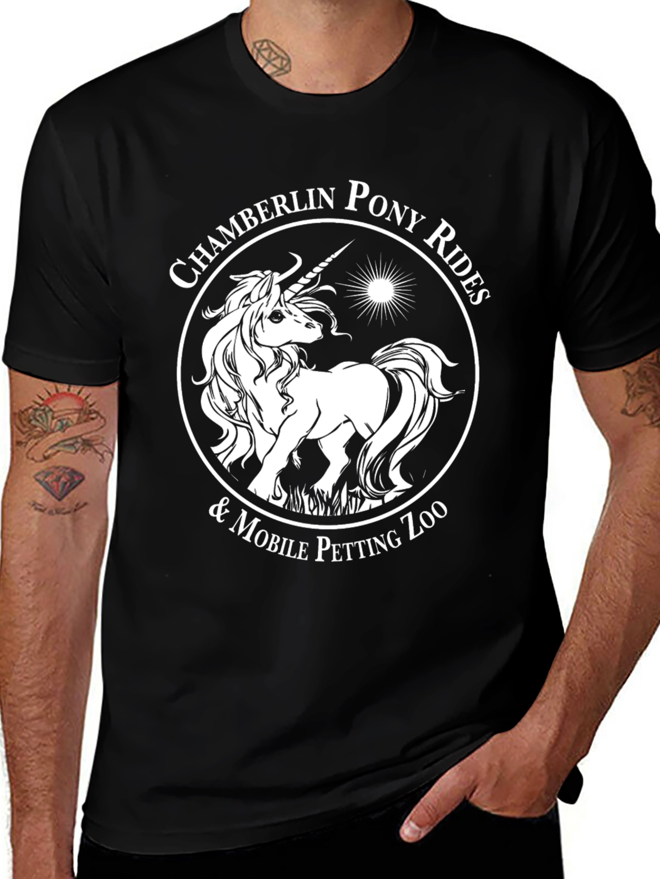 Chamberlin Pony Rides Black T-Shirt