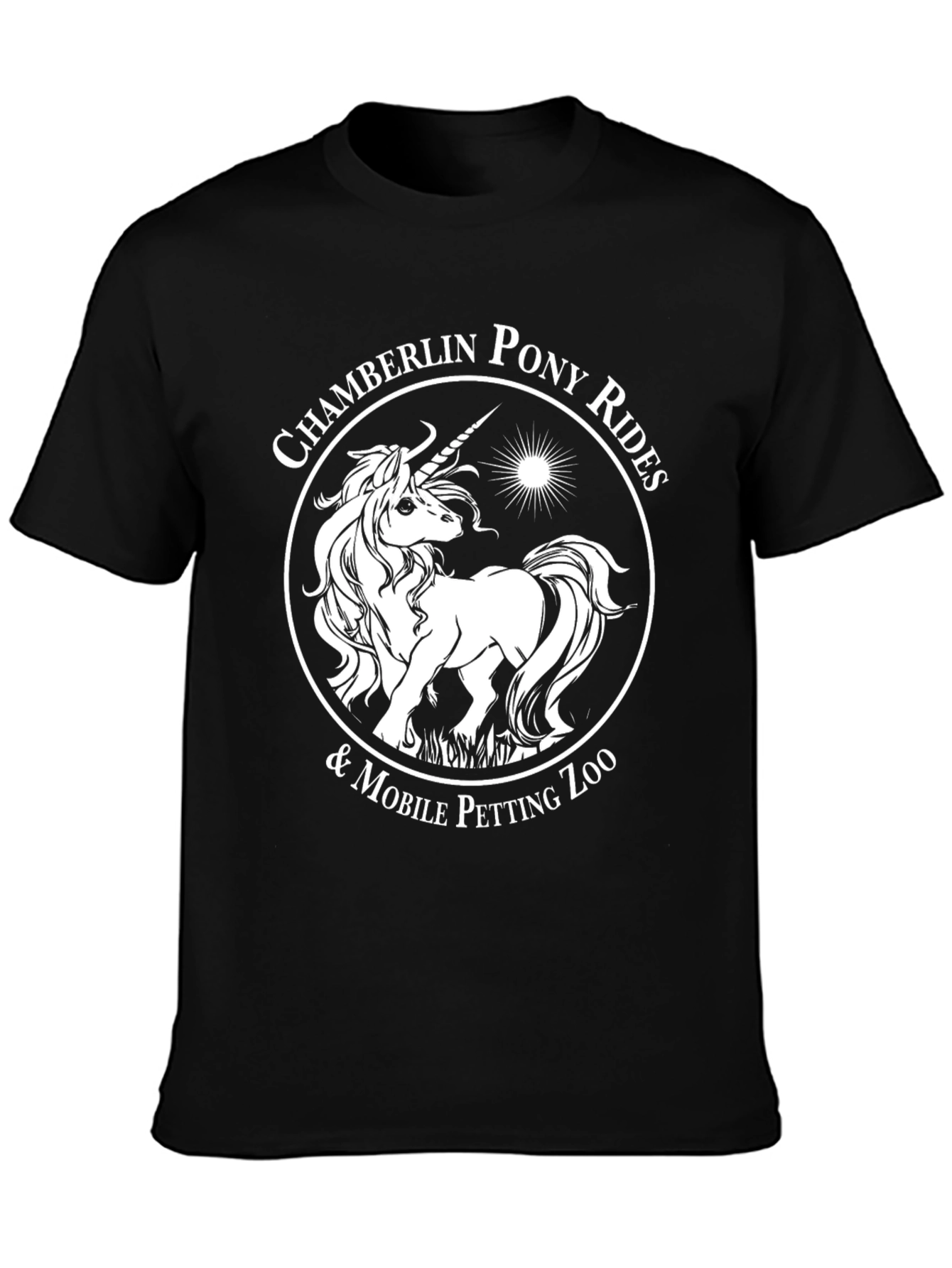 Chamberlin Pony Rides Black T-Shirt