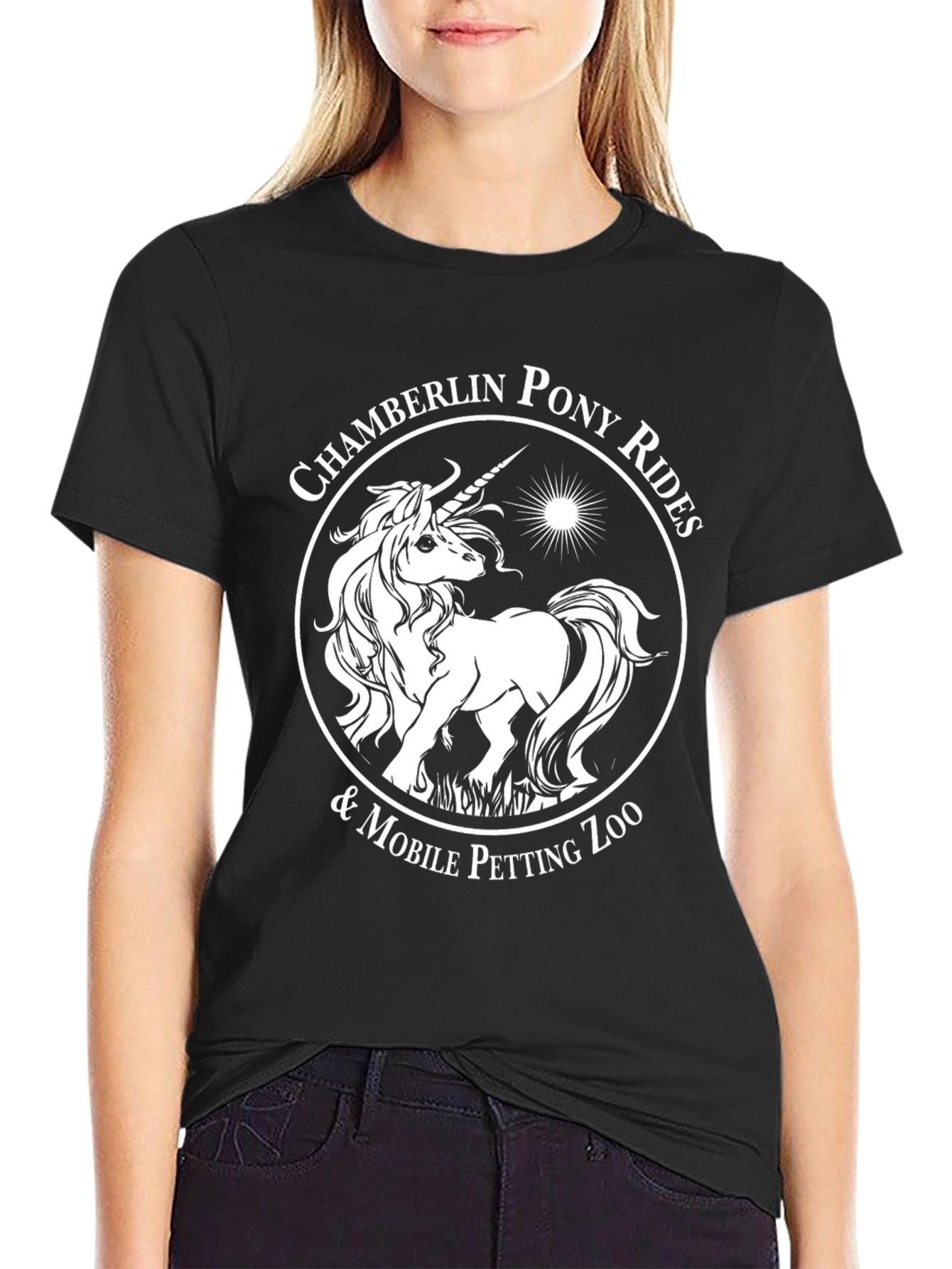Chamberlin Pony Rides Black T-Shirt