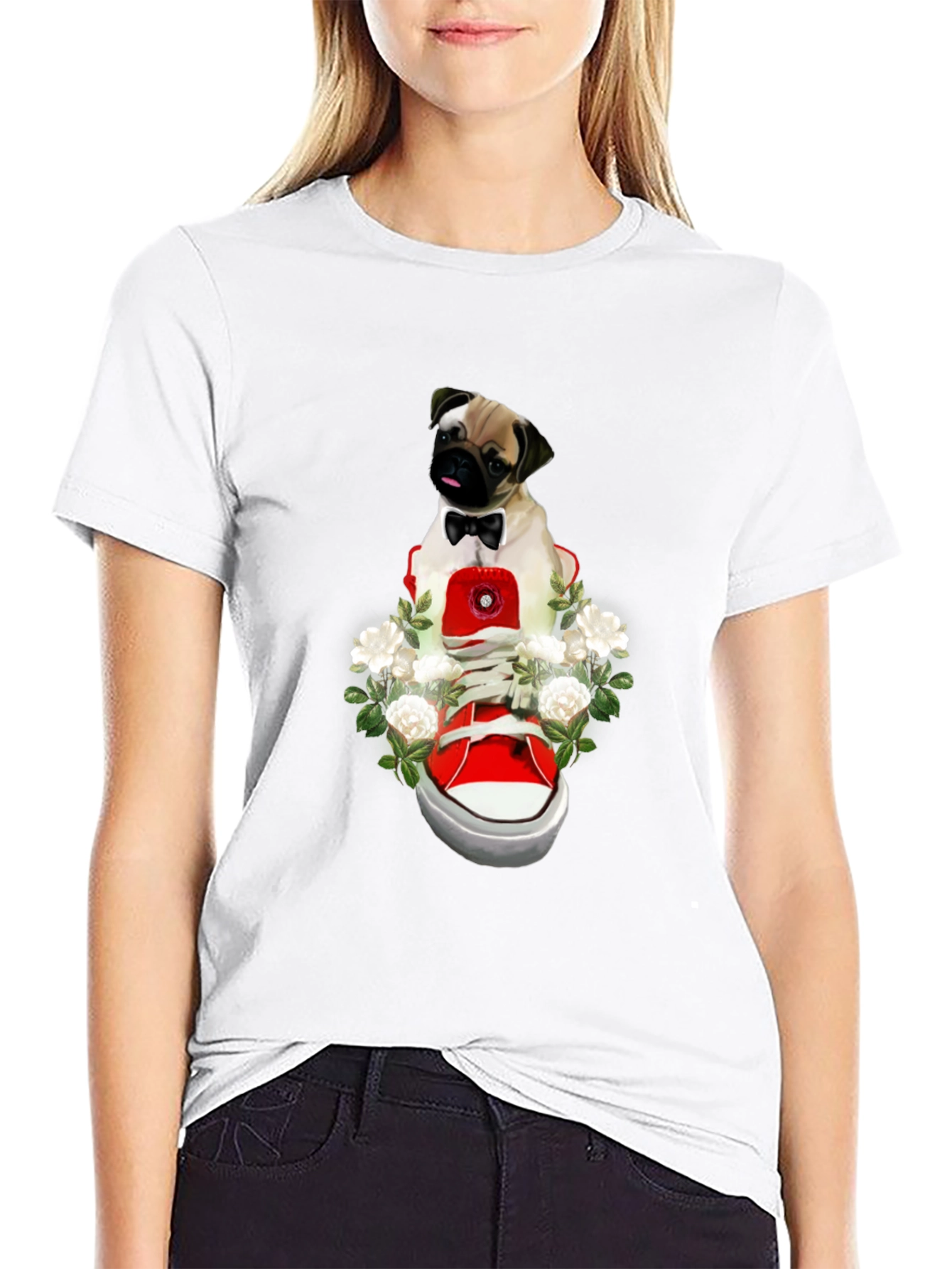 Pug in Shoe Graphic Tee - Unique Style