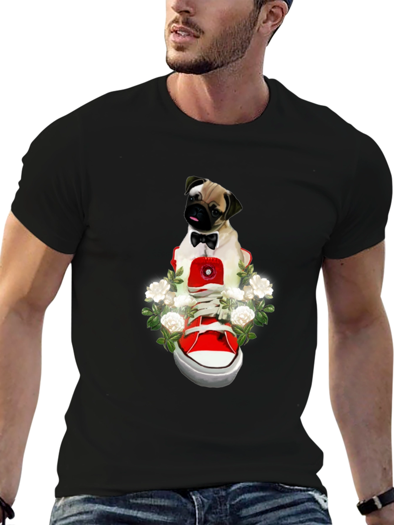 Pug in Shoe Graphic Tee - Unique Style