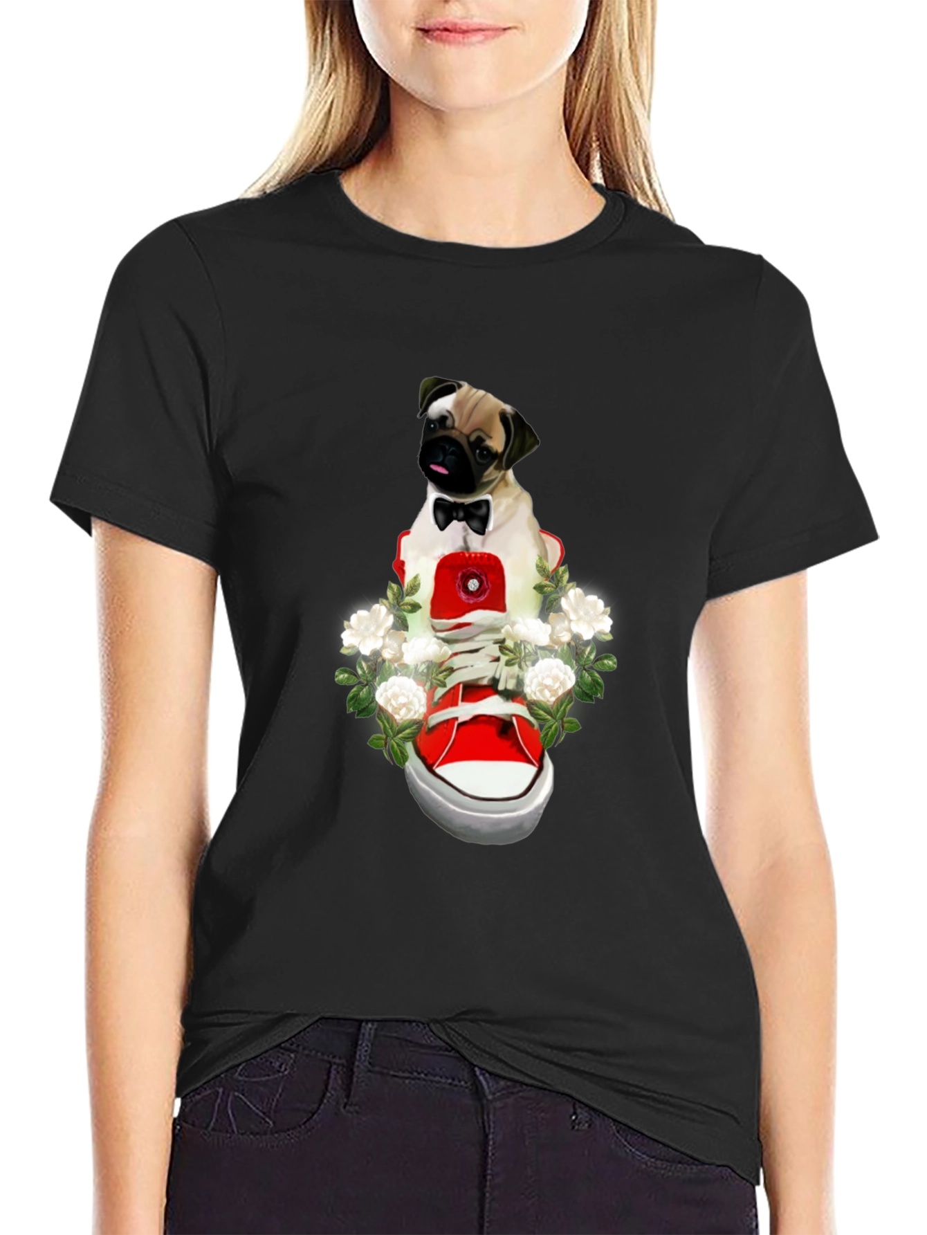 Pug in Shoe Graphic Tee - Unique Style