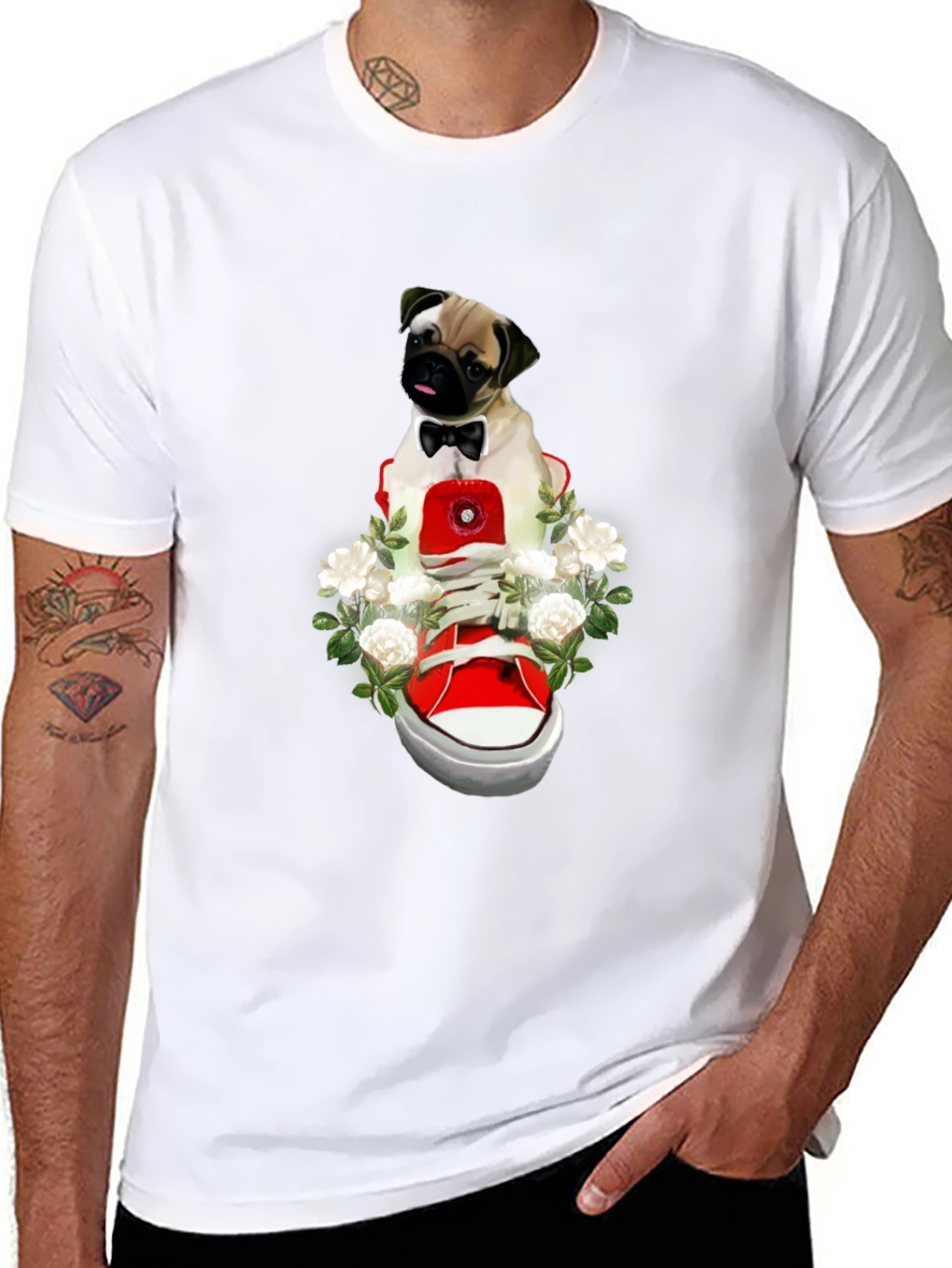 Pug in Shoe Graphic Tee - Unique Style