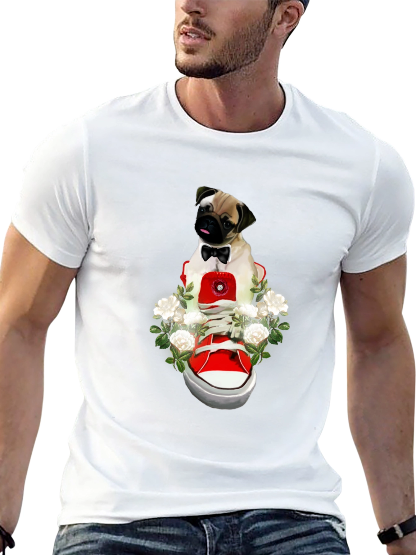 Pug in Shoe Graphic Tee - Unique Style