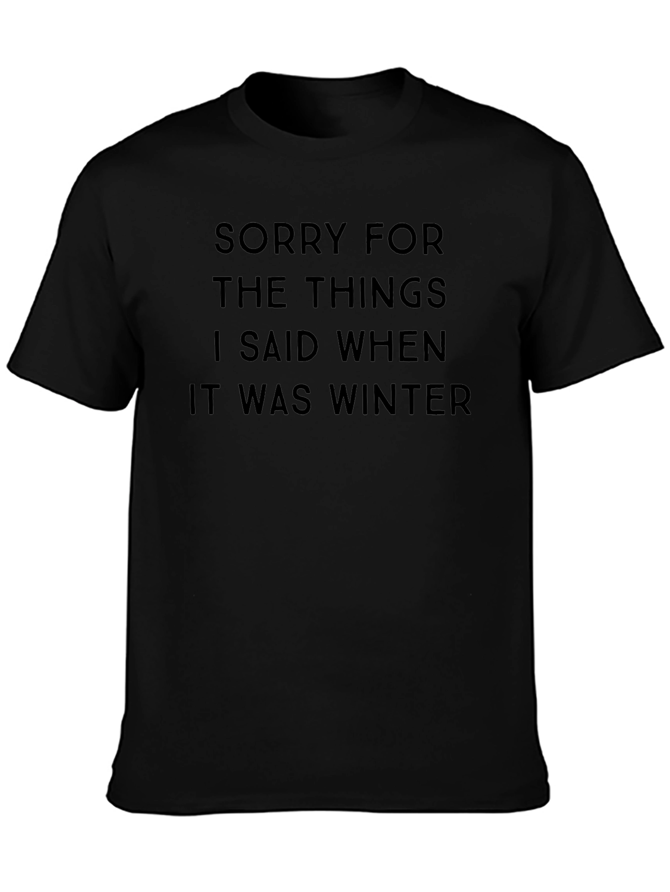 Sorry for What I Said Winter T-Shirt