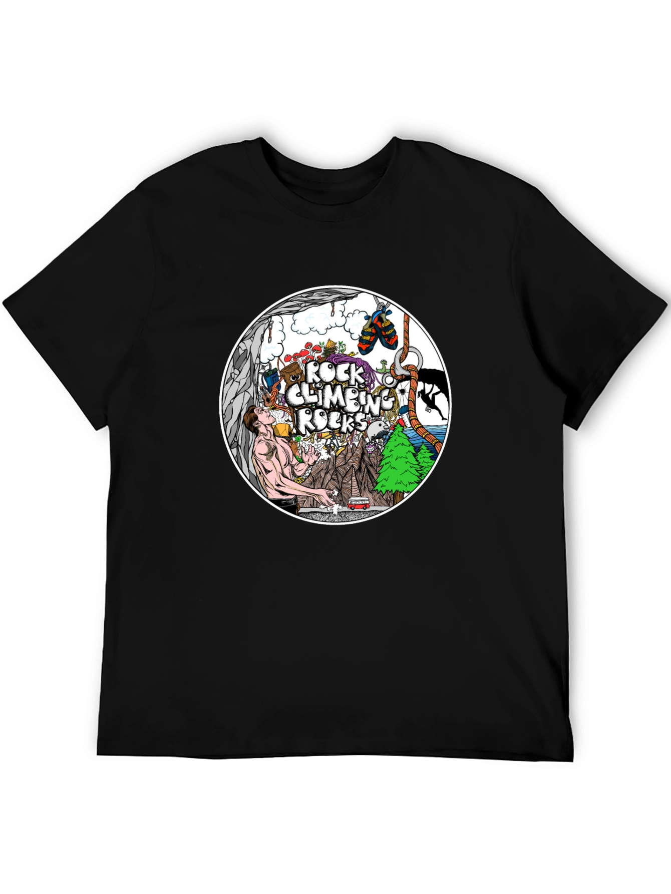 Rock Climbing Rocks T-Shirt - Adventure Time!