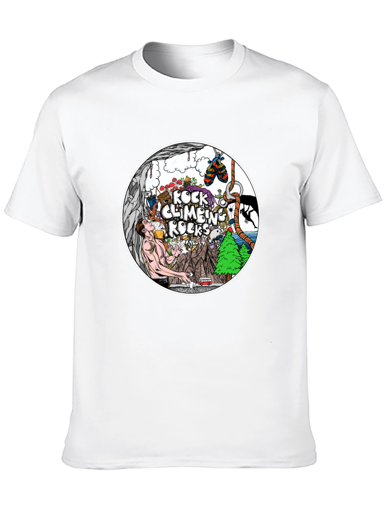 Rock Climbing Rocks T-Shirt - Adventure Time!