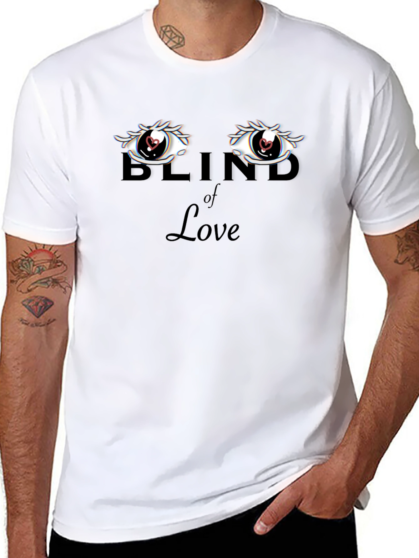 Blind of Love Graphic Tee - Black T-Shirt