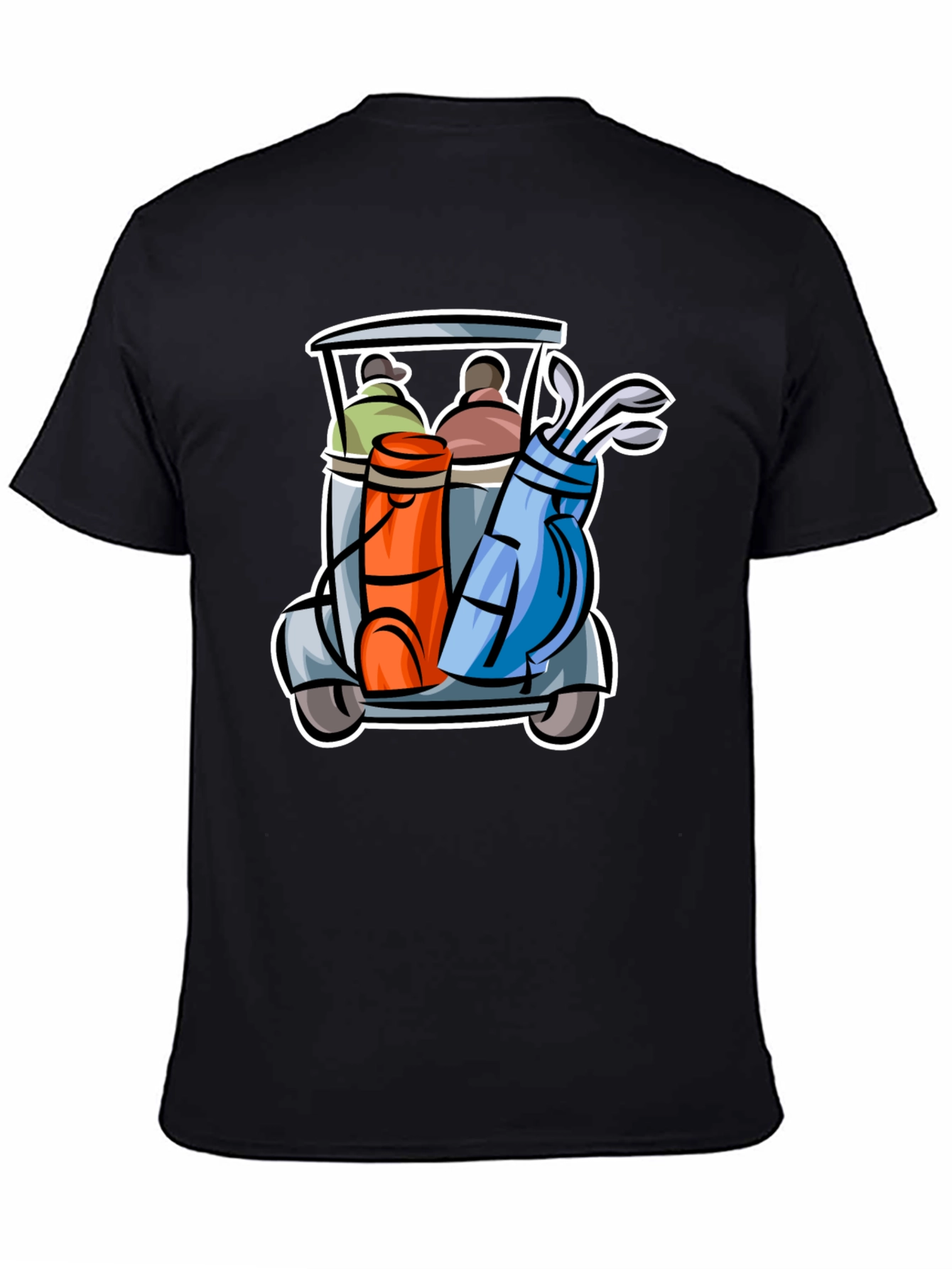 Golf Cart Graphic Tee - Fun Golfing T-Shirt