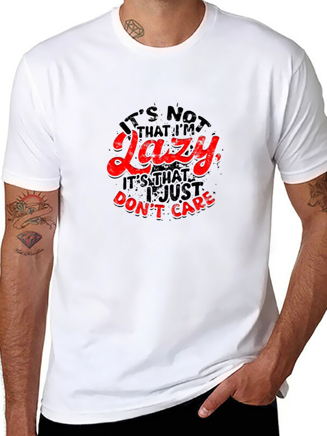 Funny Lazy Sarcastic T-Shirt - I Just Dont Care