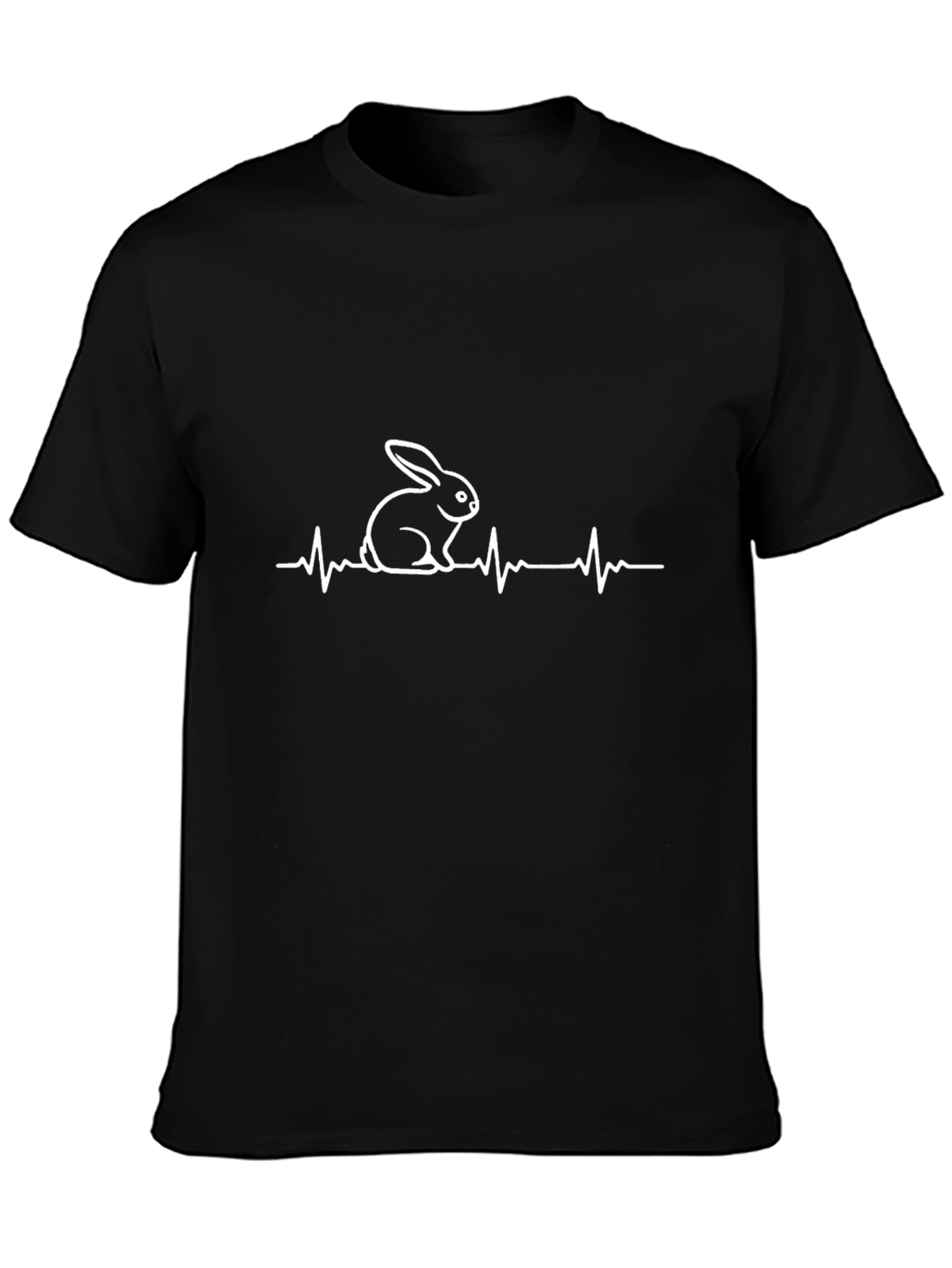 Rabbit Heartbeat T-Shirt - Cute Animal Tee