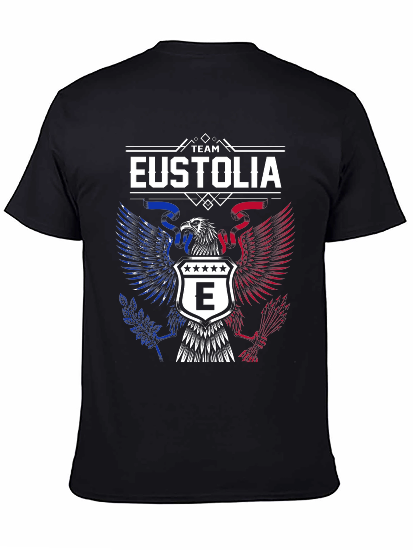 Team Eustolia Eagle Graphic T-Shirt - Patriotic Design