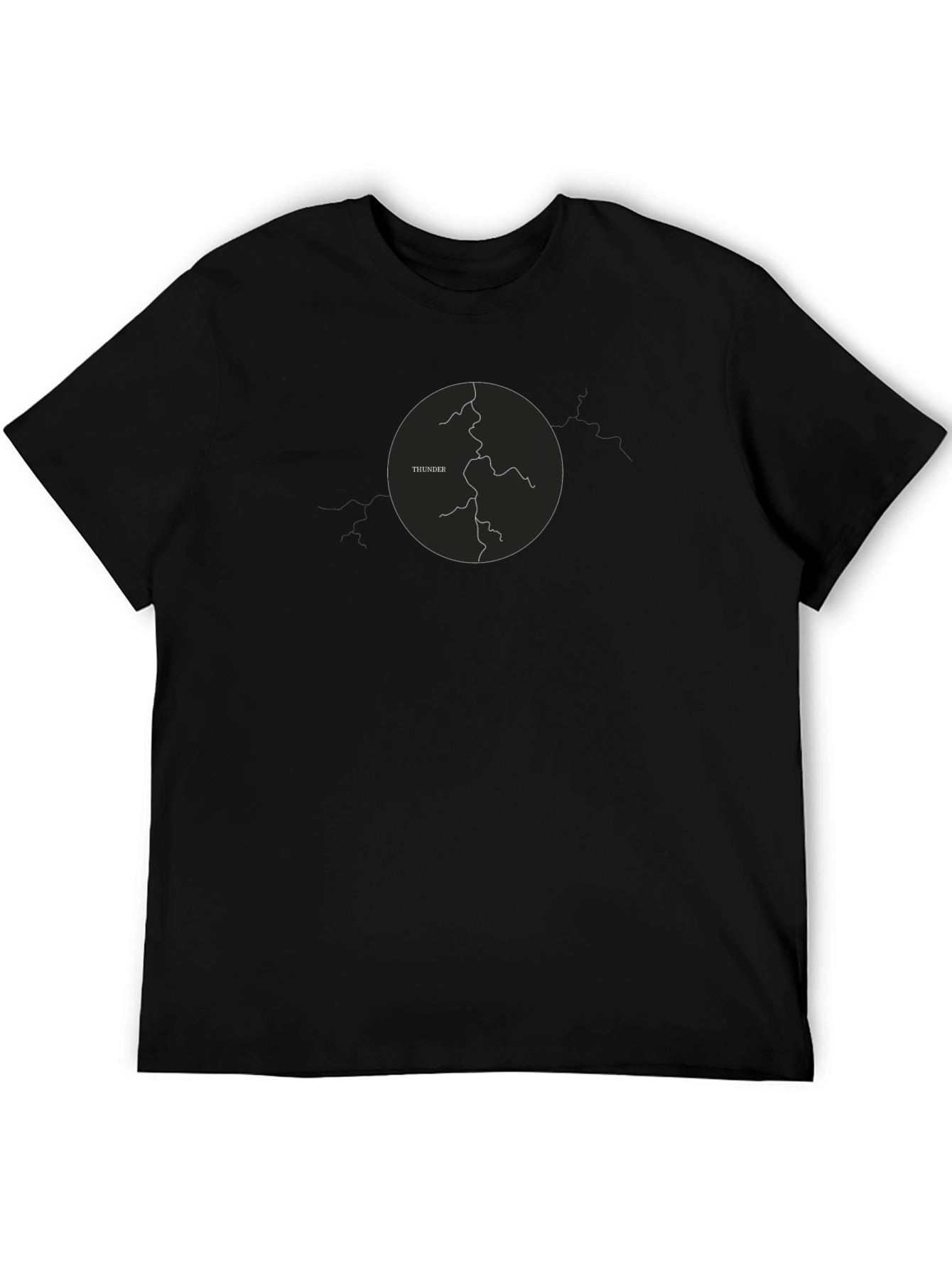 Thunder Graphic T-Shirt - Black