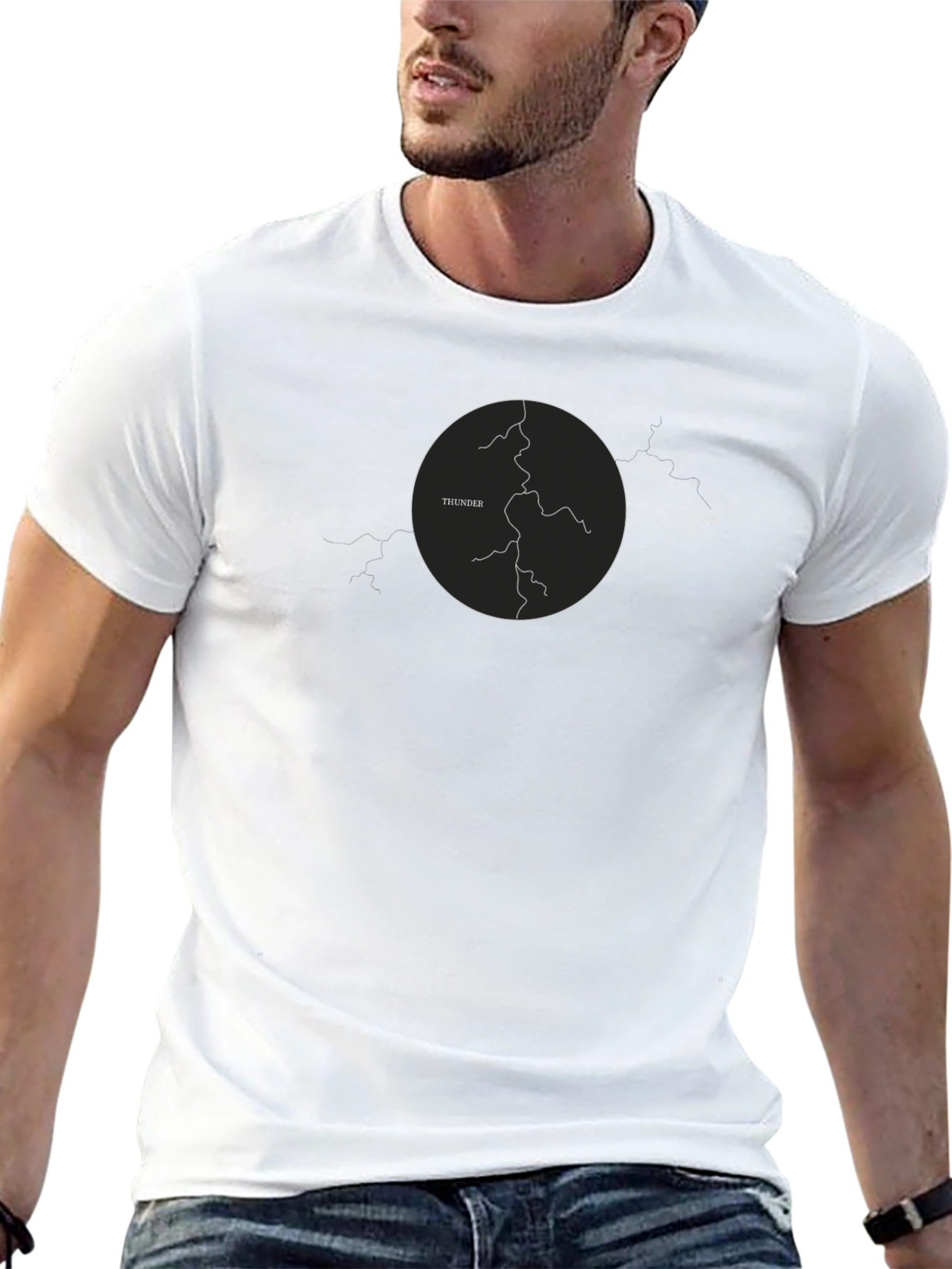 Thunder Graphic T-Shirt - Black