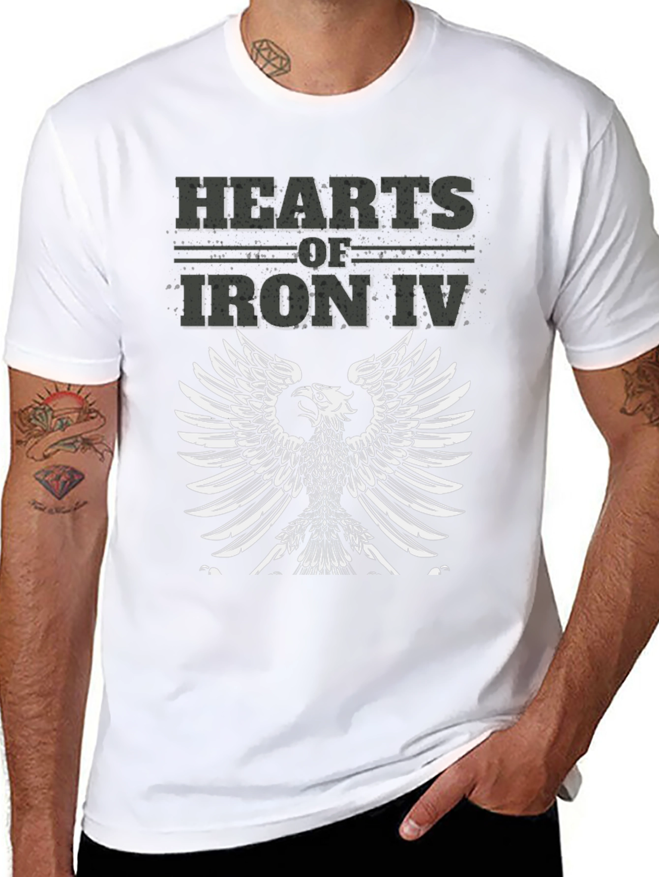 Hearts of Iron IV Eagle Black T-Shirt