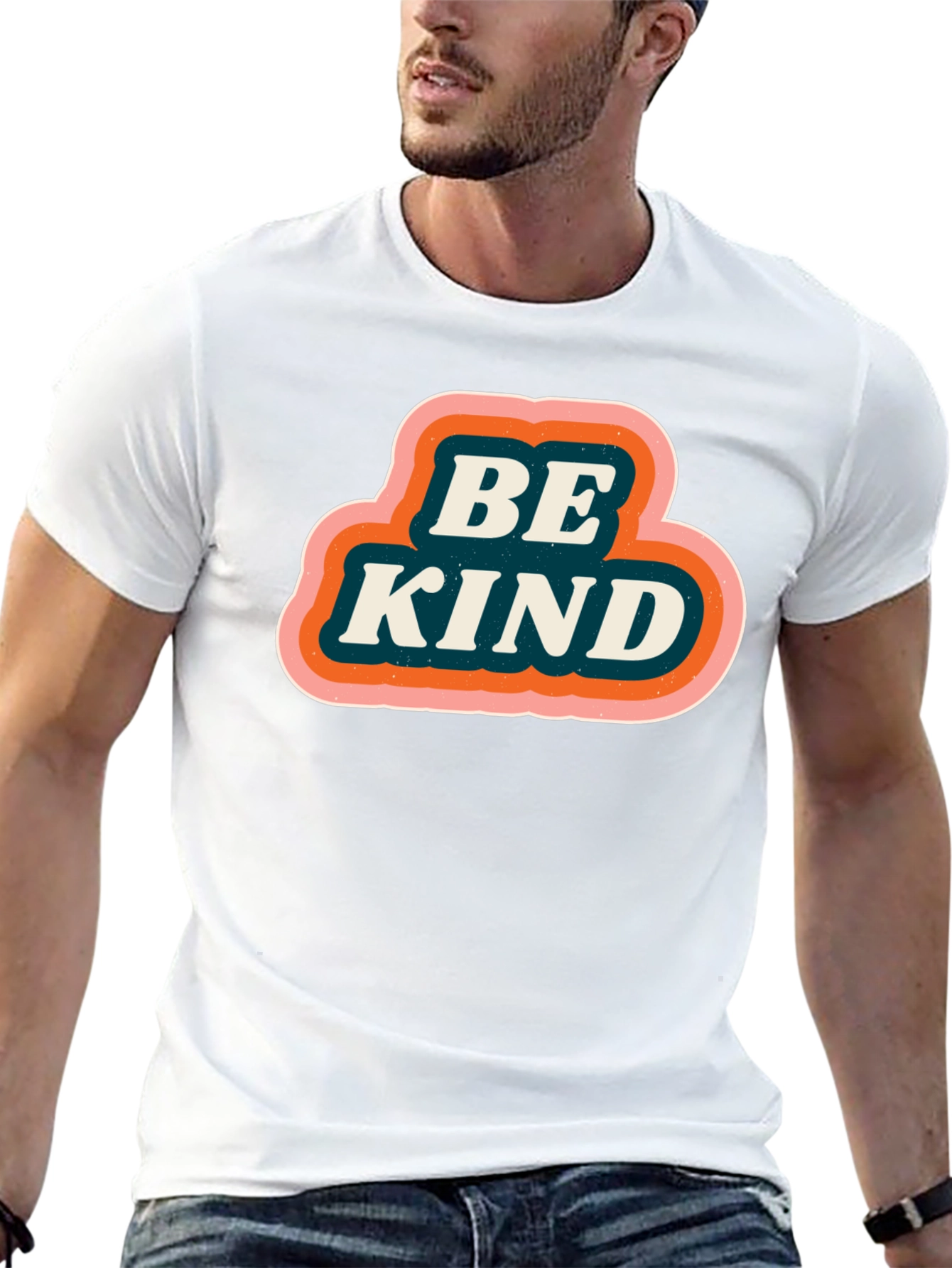 Be Kind Retro Graphic Tee - Black