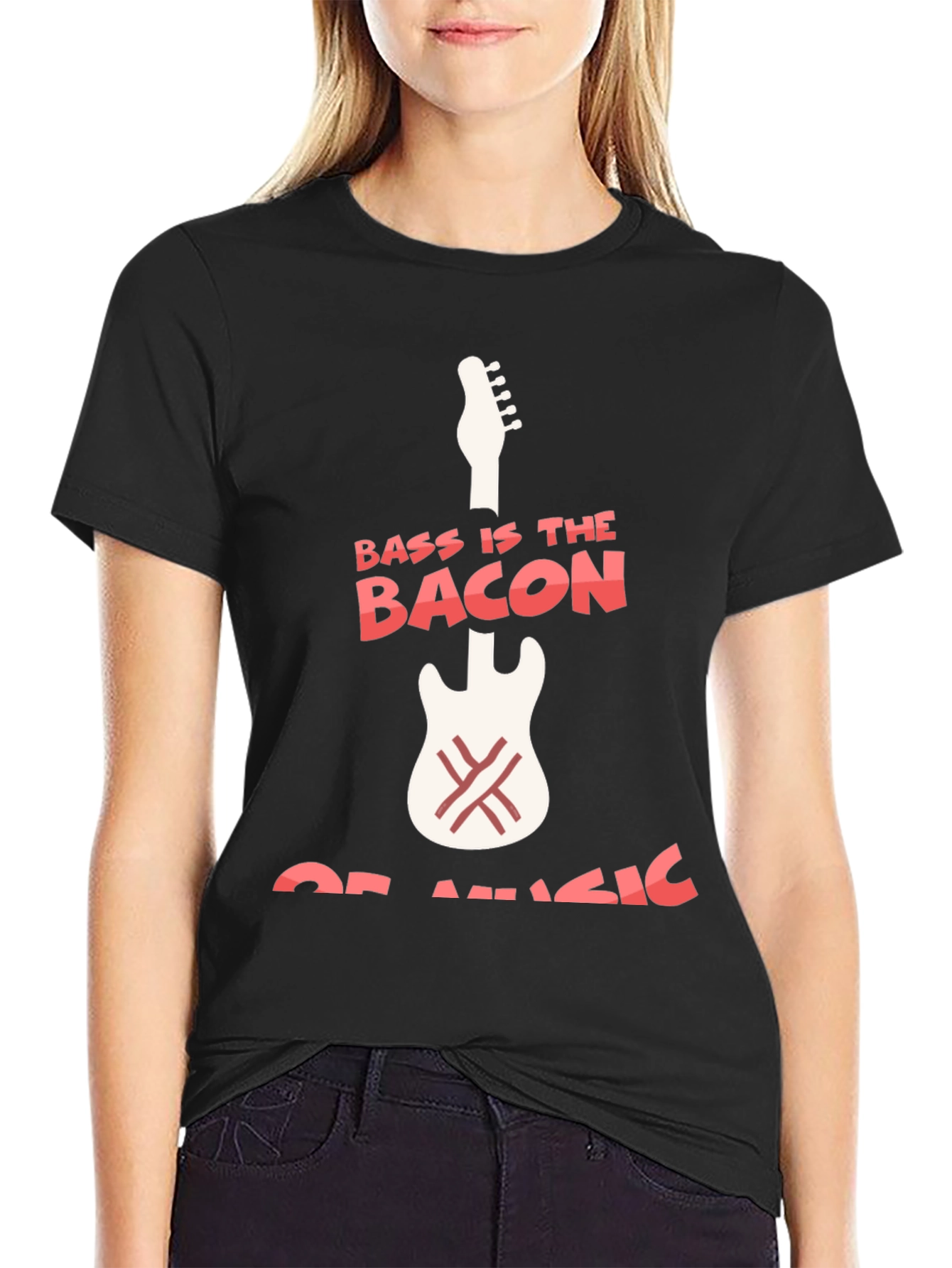 Bass Is The Bacon Of Music Graphic T-Shirt