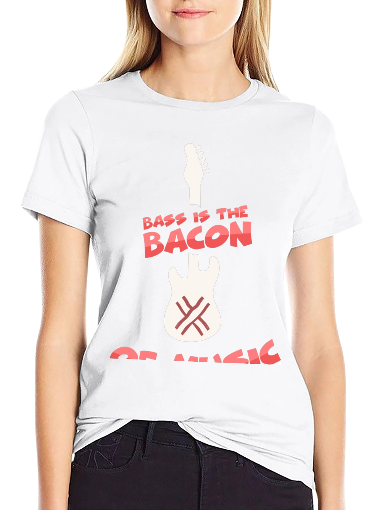 Bass Is The Bacon Of Music Graphic T-Shirt