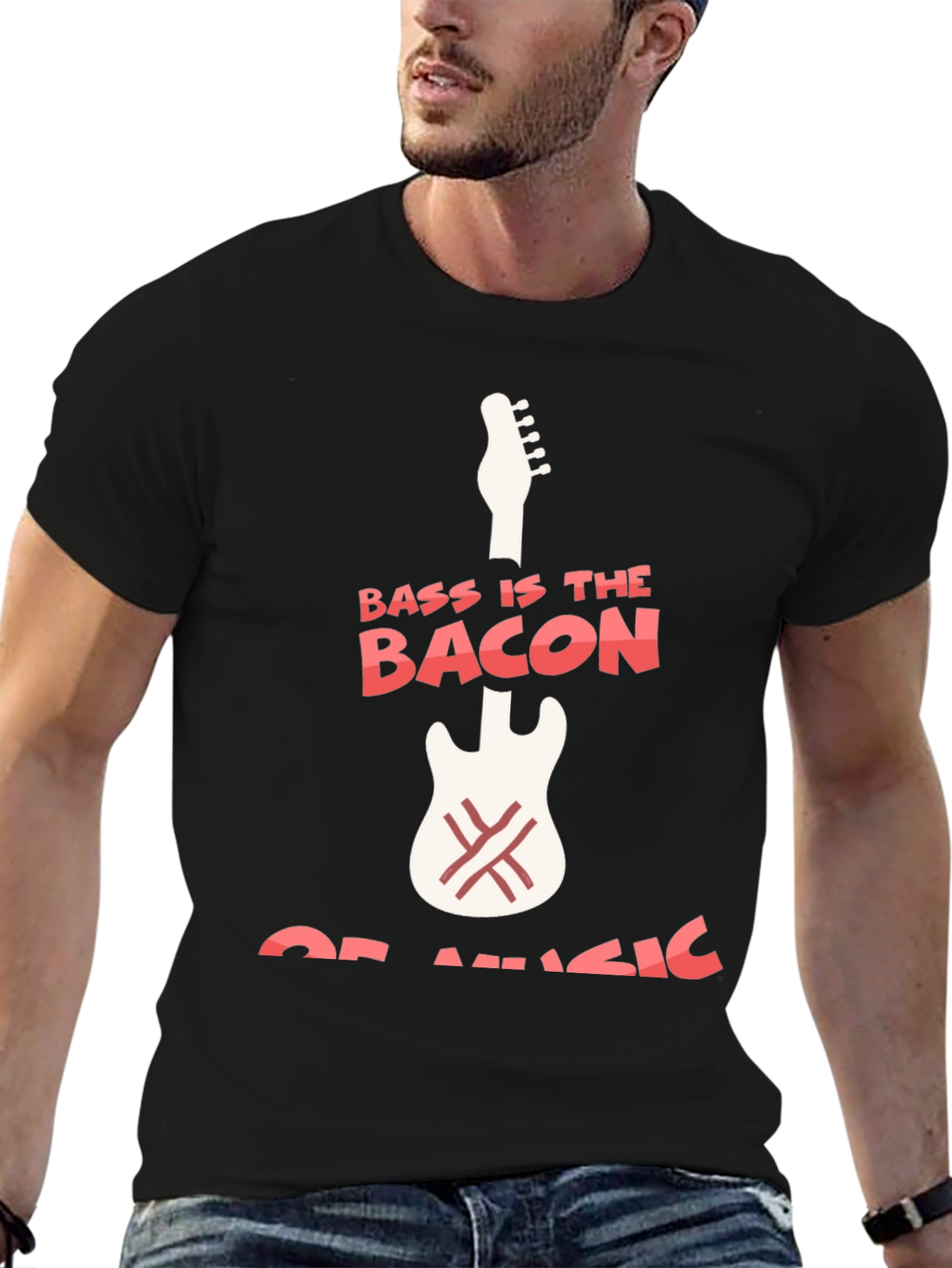 Bass Is The Bacon Of Music Graphic T-Shirt