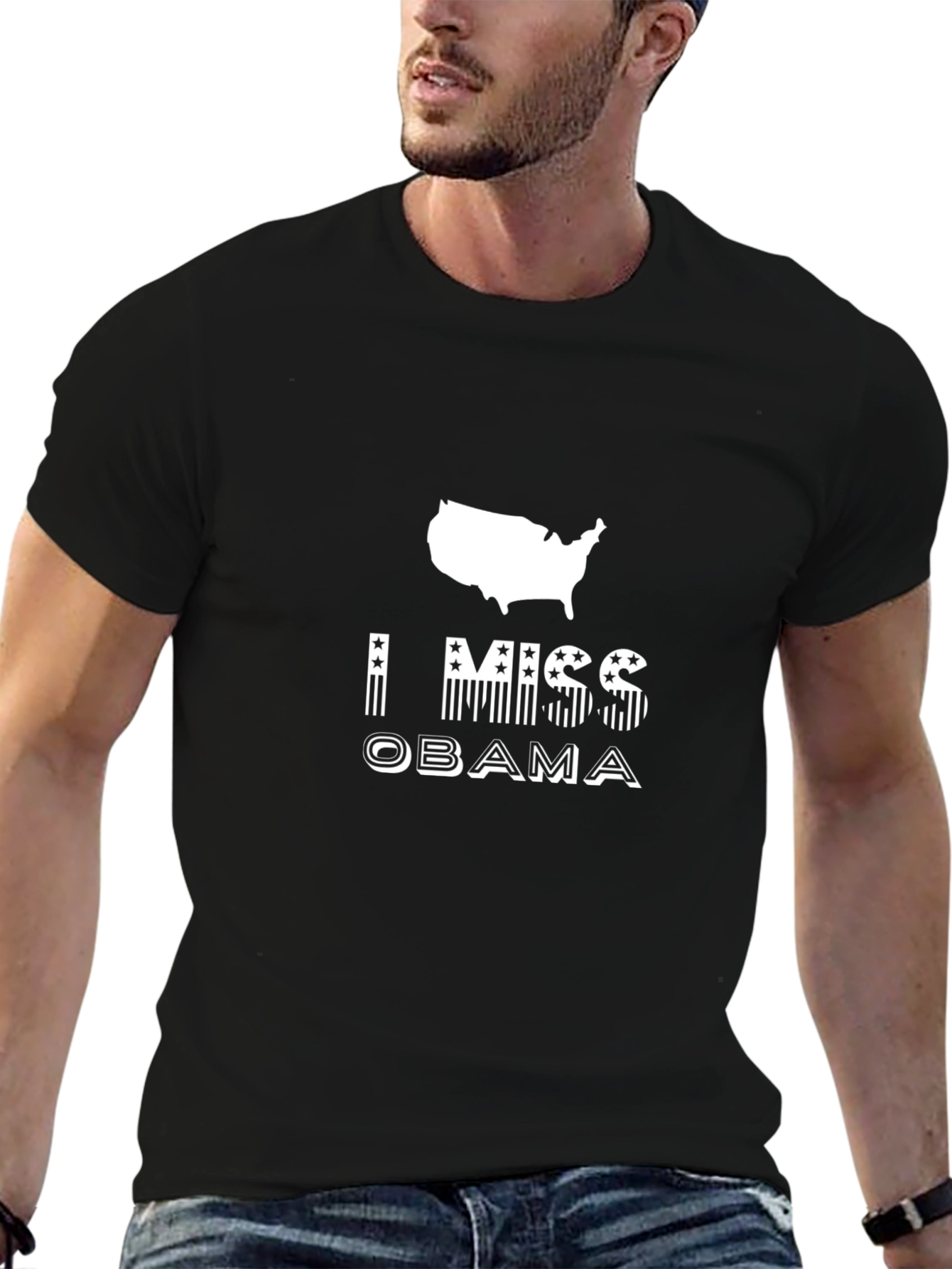 I Miss Obama Graphic Print Tee