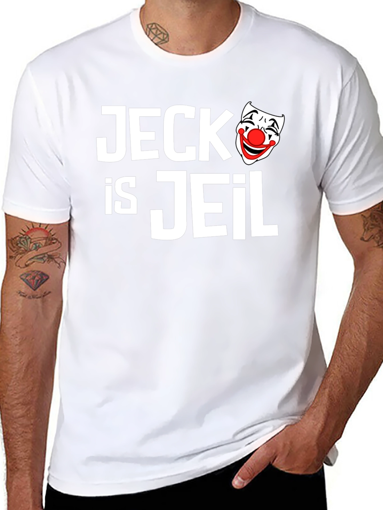 Jeck is Jeil Clown T-Shirt - Funny Graphic Tee