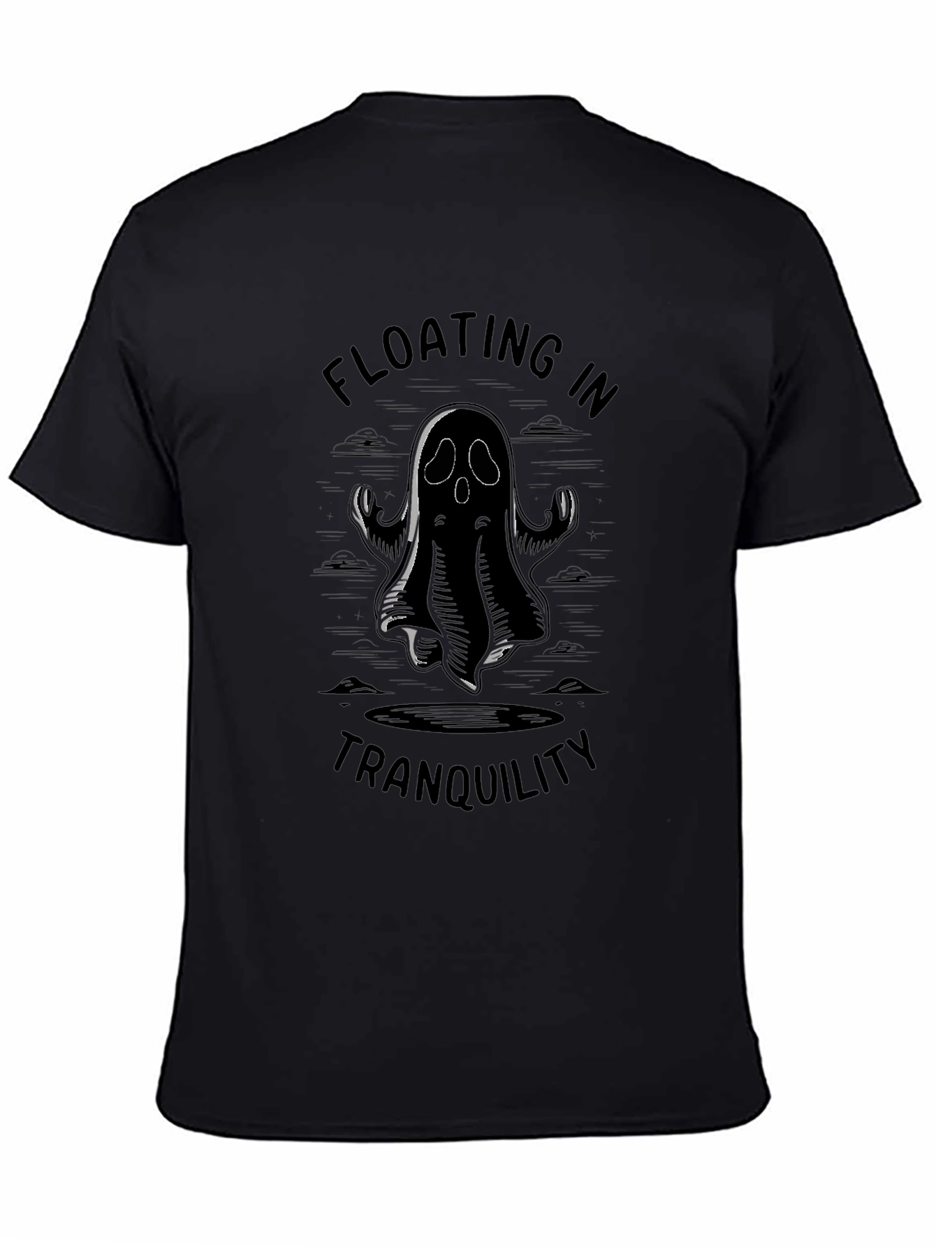 Floating in Tranquility Ghost Graphic Tee