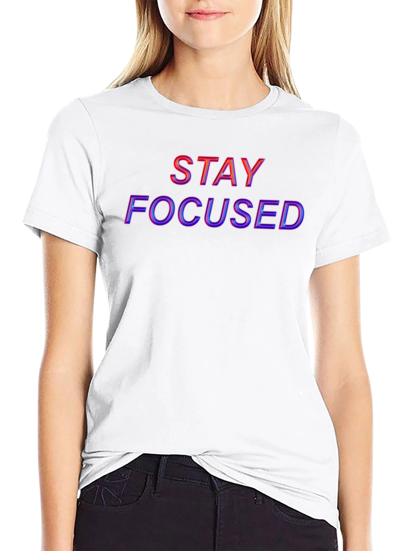 Stay Focused Graphic T-Shirt - Motivational Tee