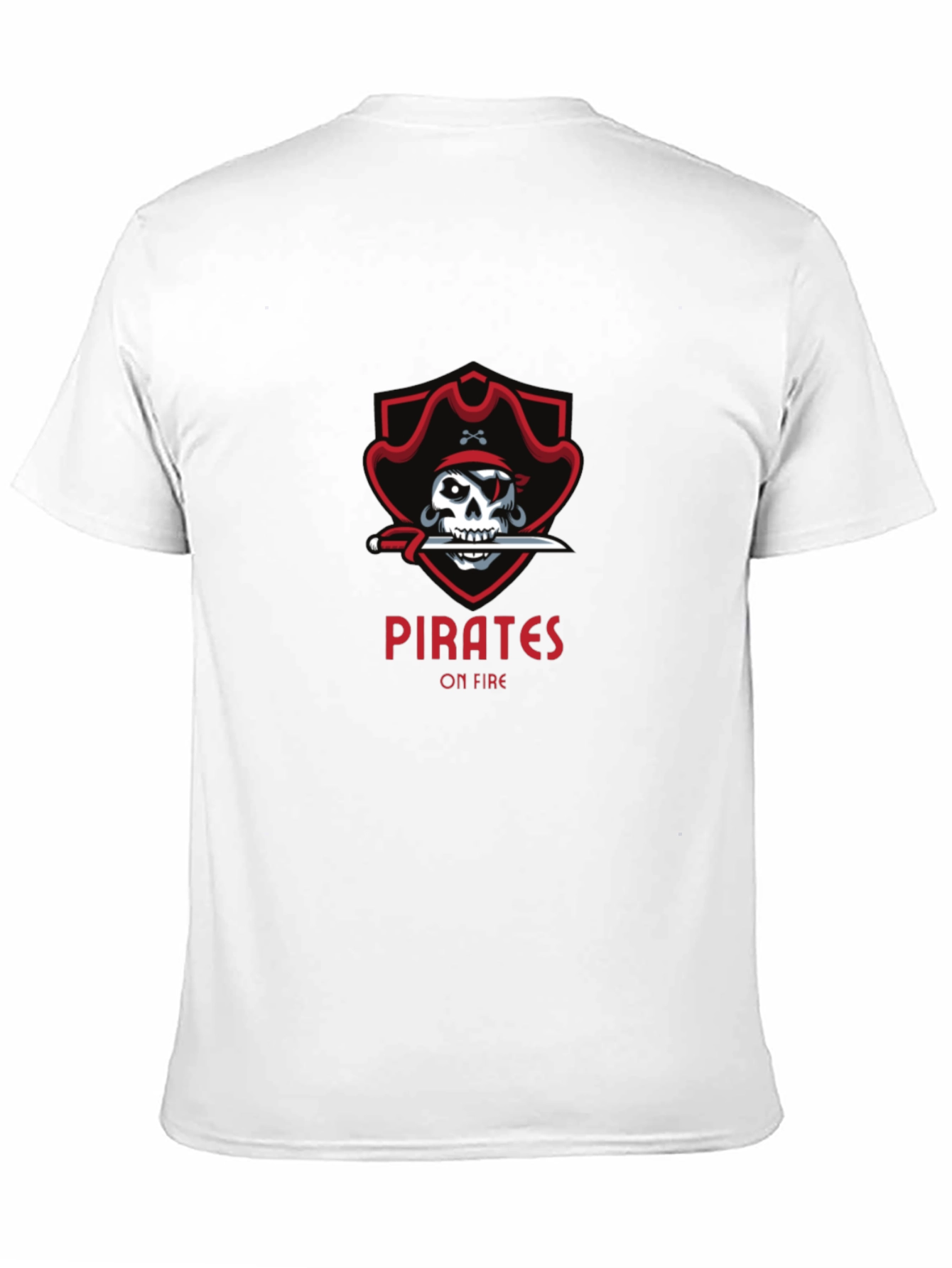 Pirates On Fire T-Shirt - Skull Graphic Tee