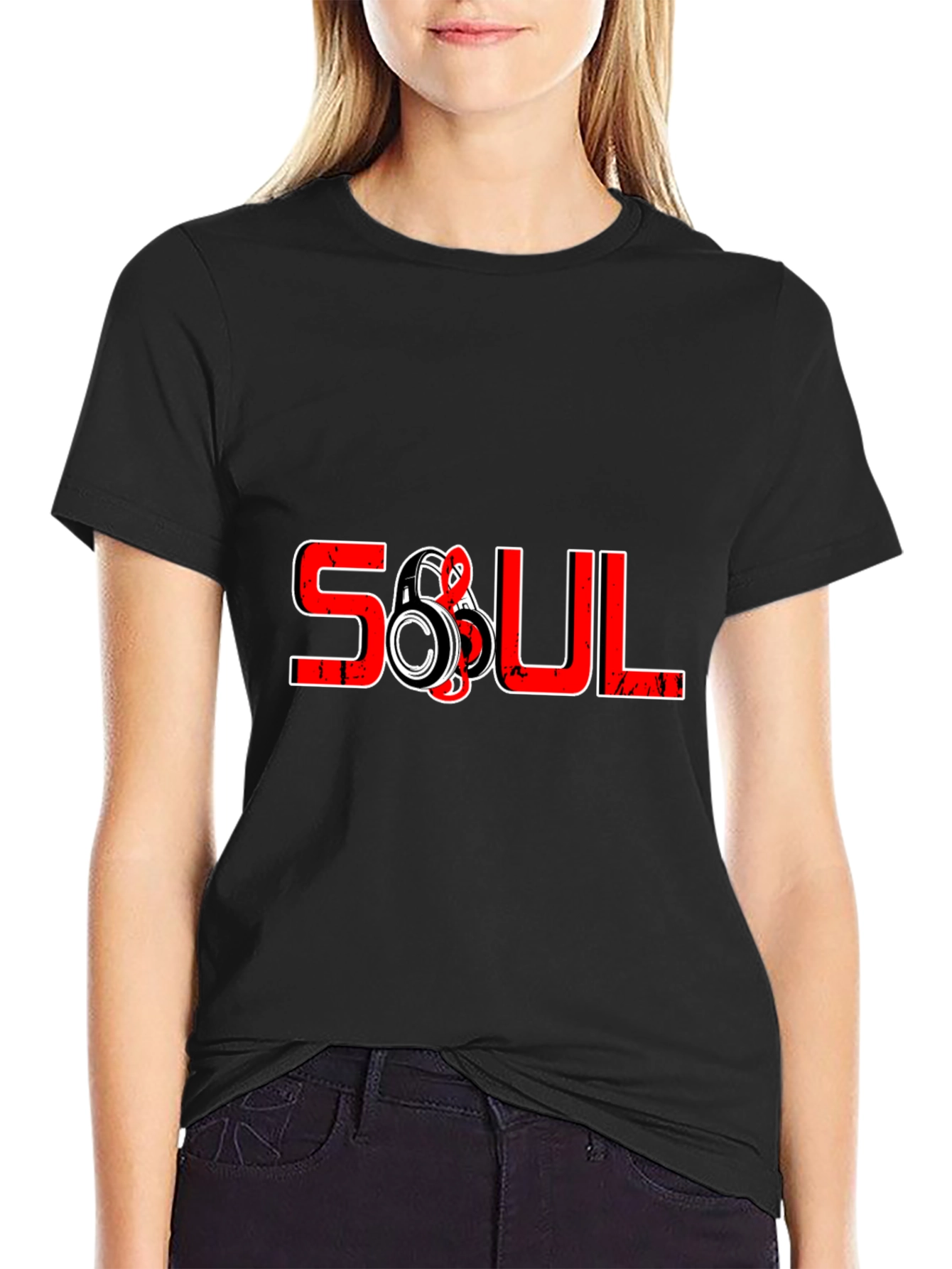 Soul Black Graphic T-Shirt