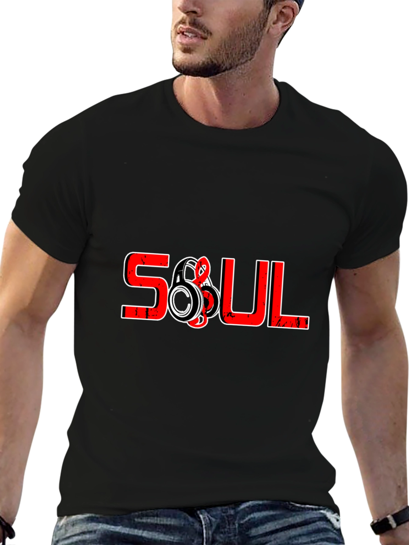 Soul Black Graphic T-Shirt