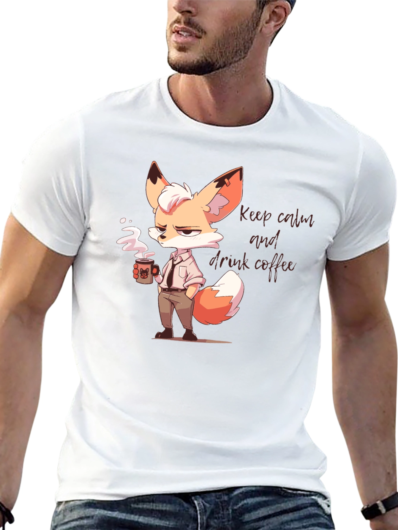 Cool Fox Coffee T-Shirt