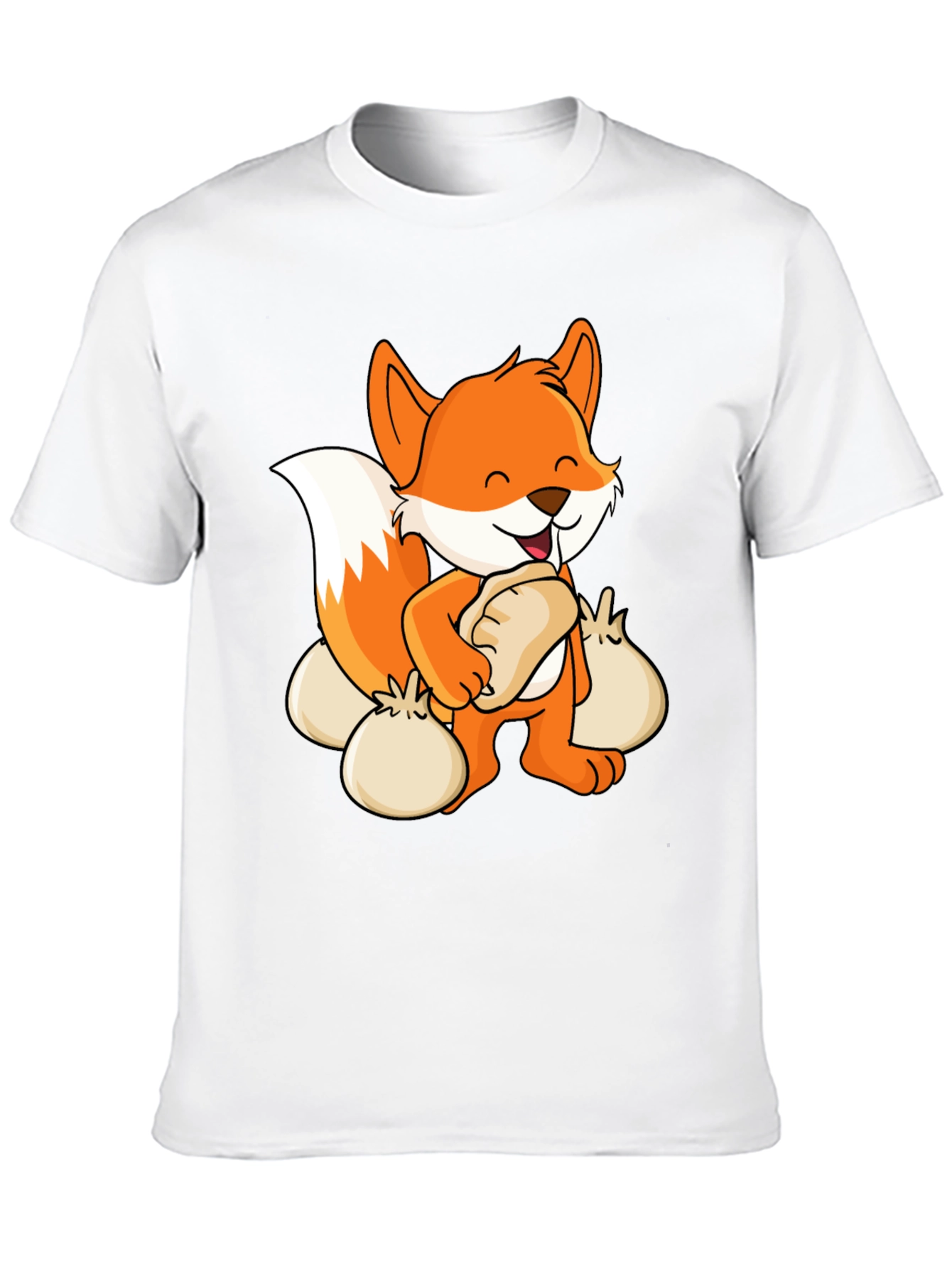 Cartoon Fox Dumpling Lover T-Shirt
