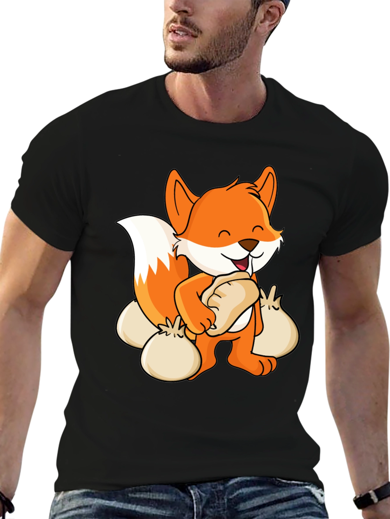 Cartoon Fox Dumpling Lover T-Shirt