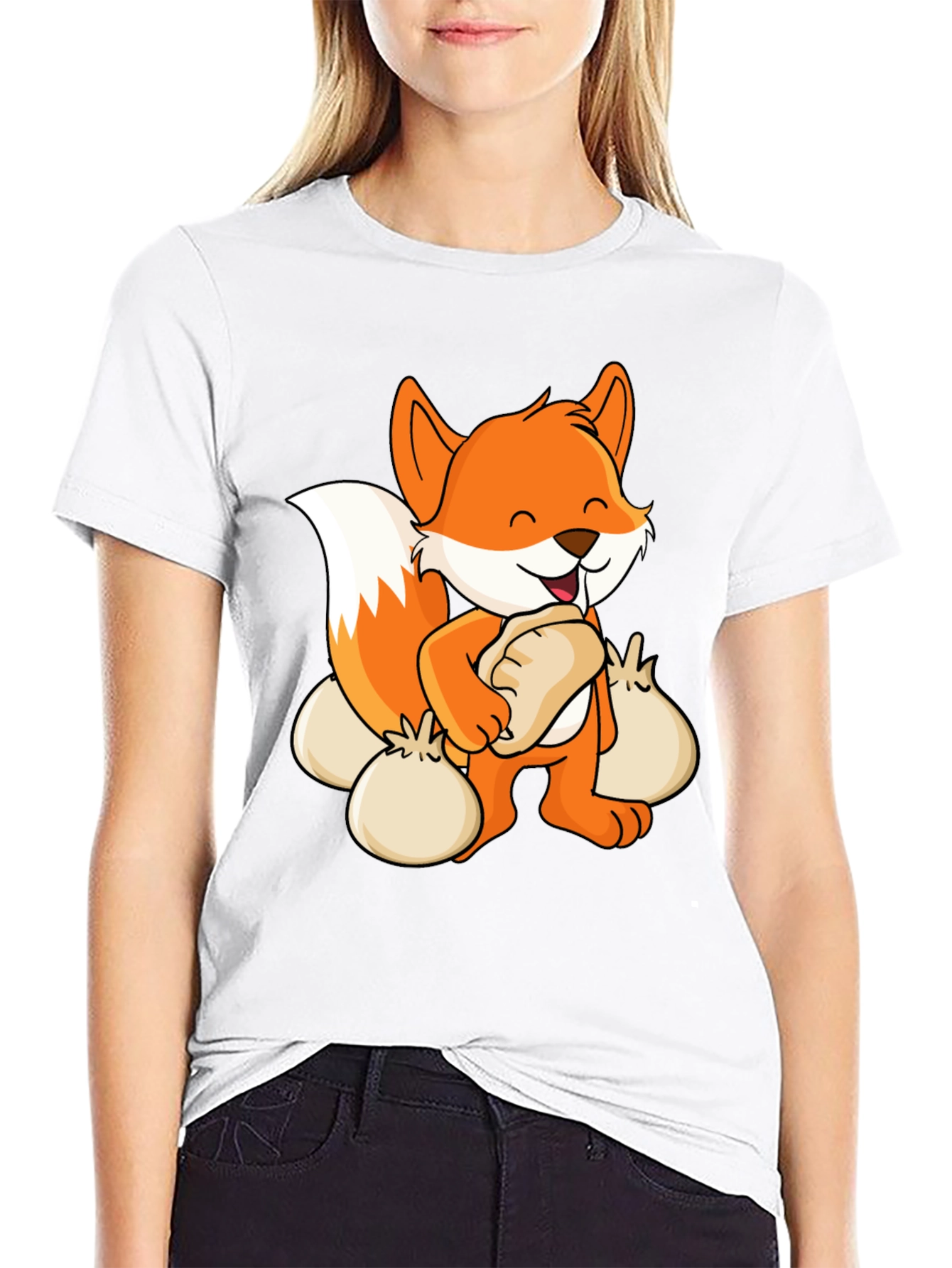 Cartoon Fox Dumpling Lover T-Shirt