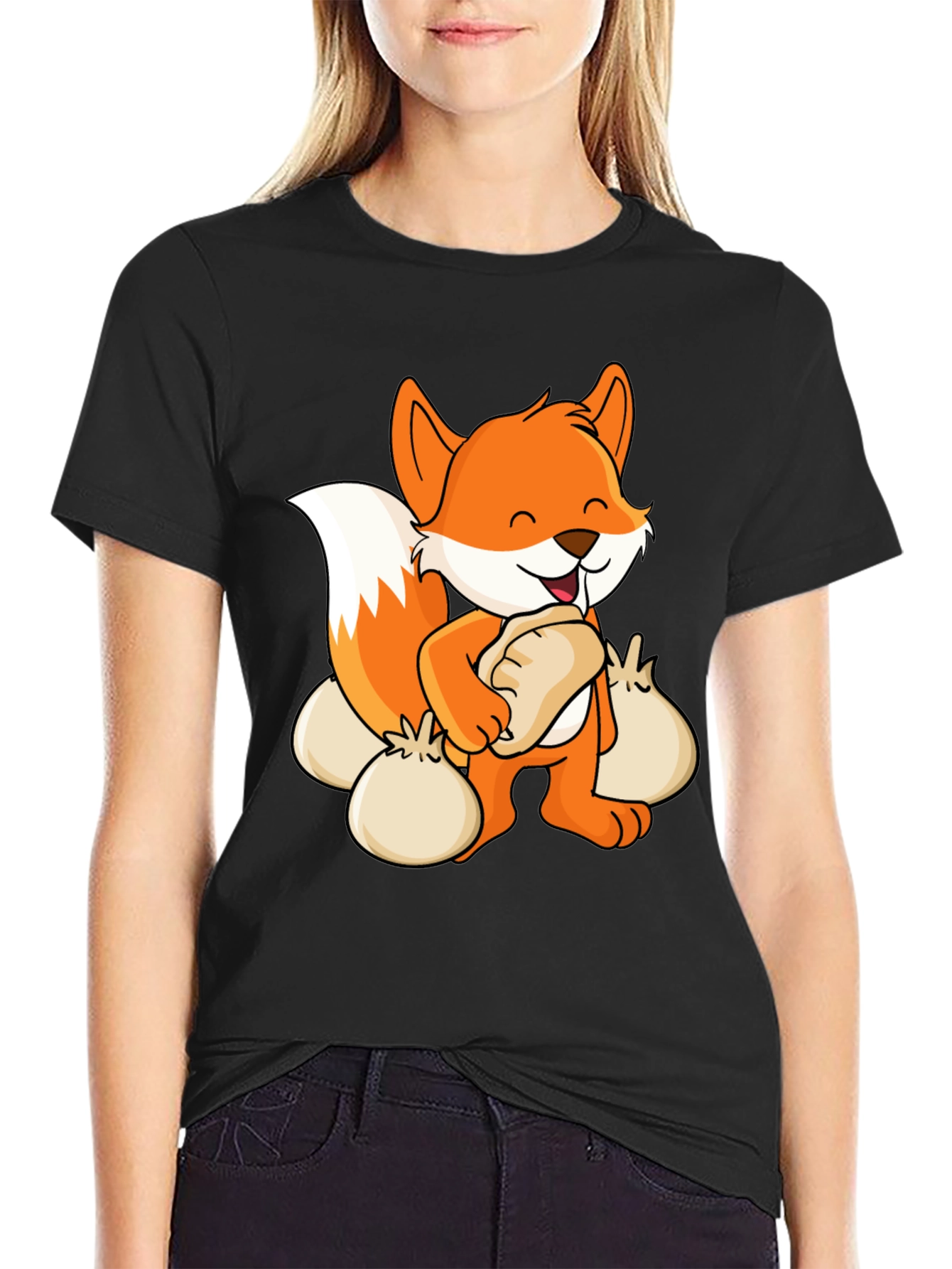 Cartoon Fox Dumpling Lover T-Shirt