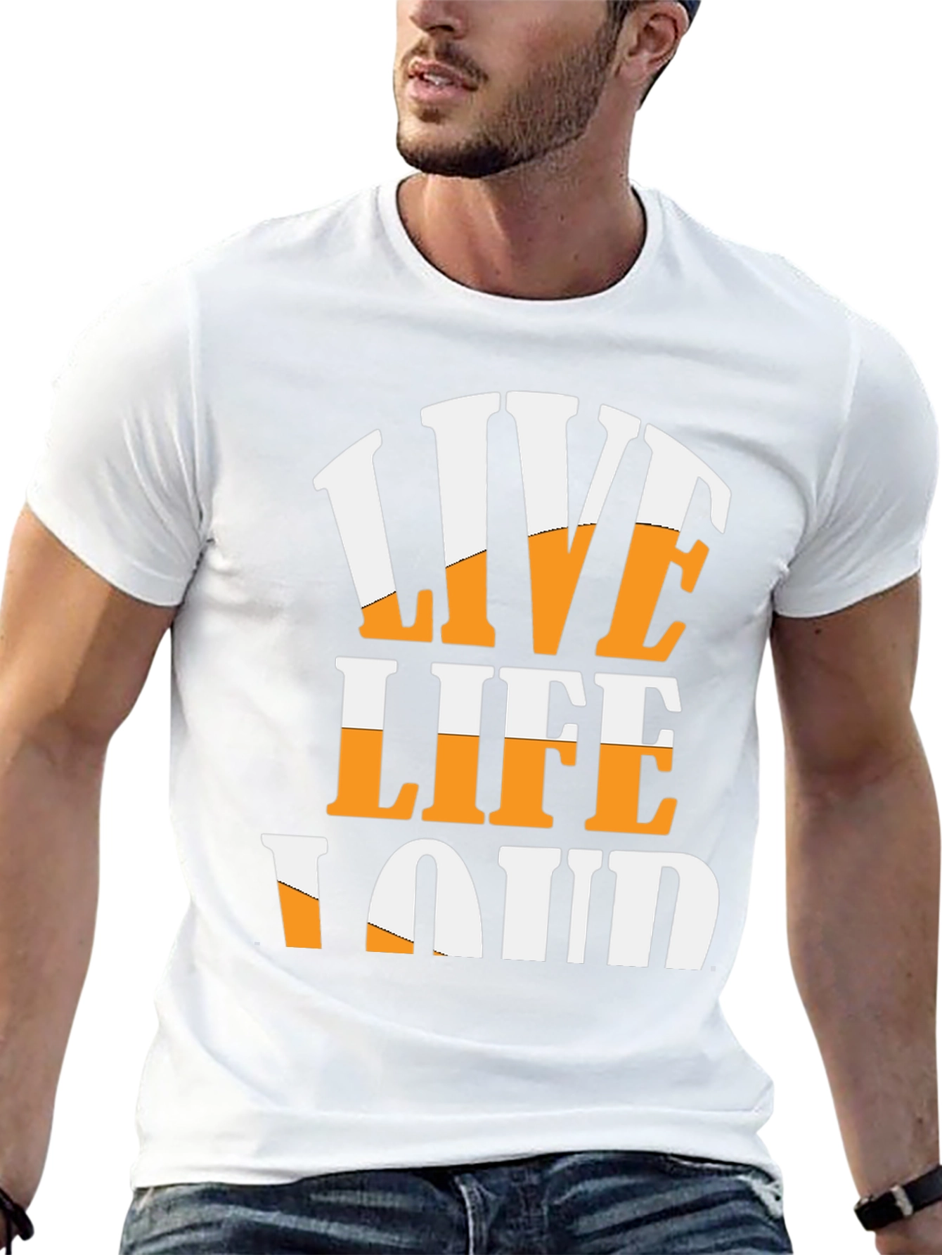 Live Life Loud Graphic T-Shirt