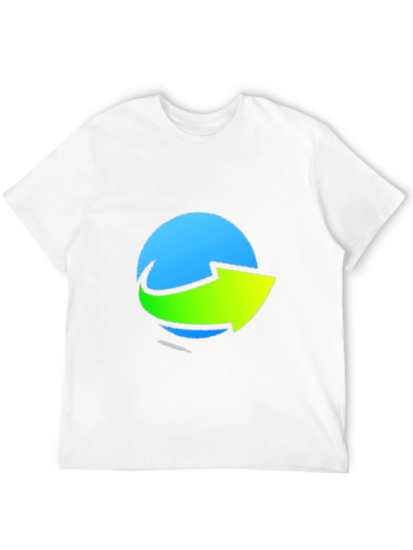 Stylish Graphic Tee - Blue & Green Arrow Design