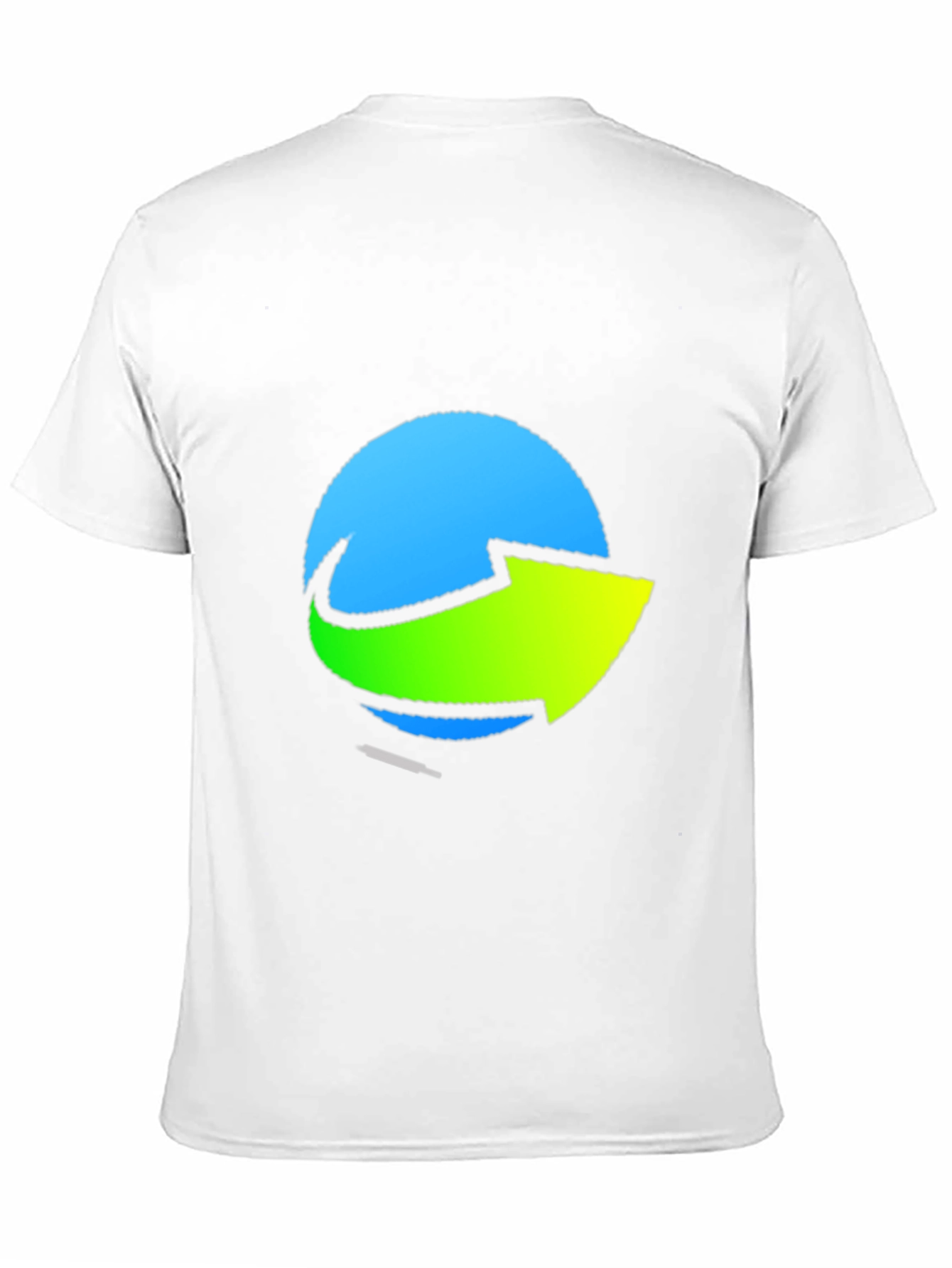 Stylish Graphic Tee - Blue & Green Arrow Design