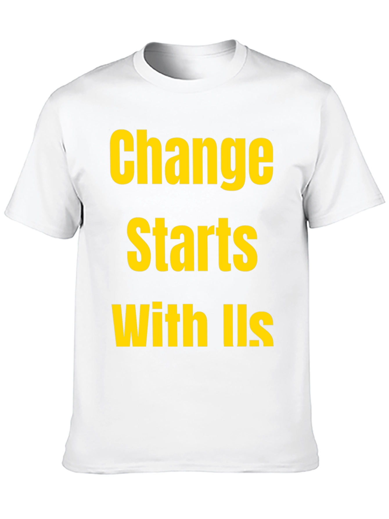 Change Starts With Us Black T-Shirt
