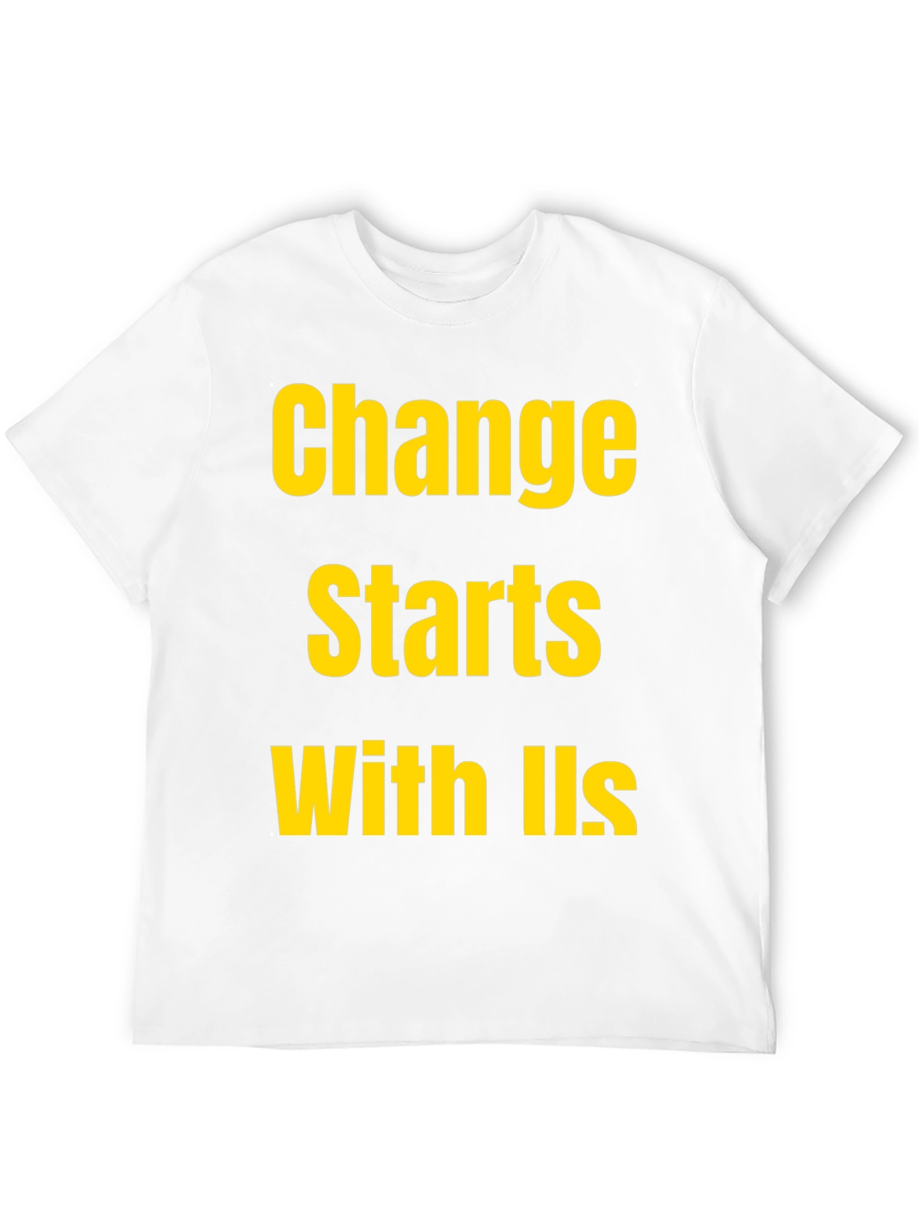 Change Starts With Us Black T-Shirt