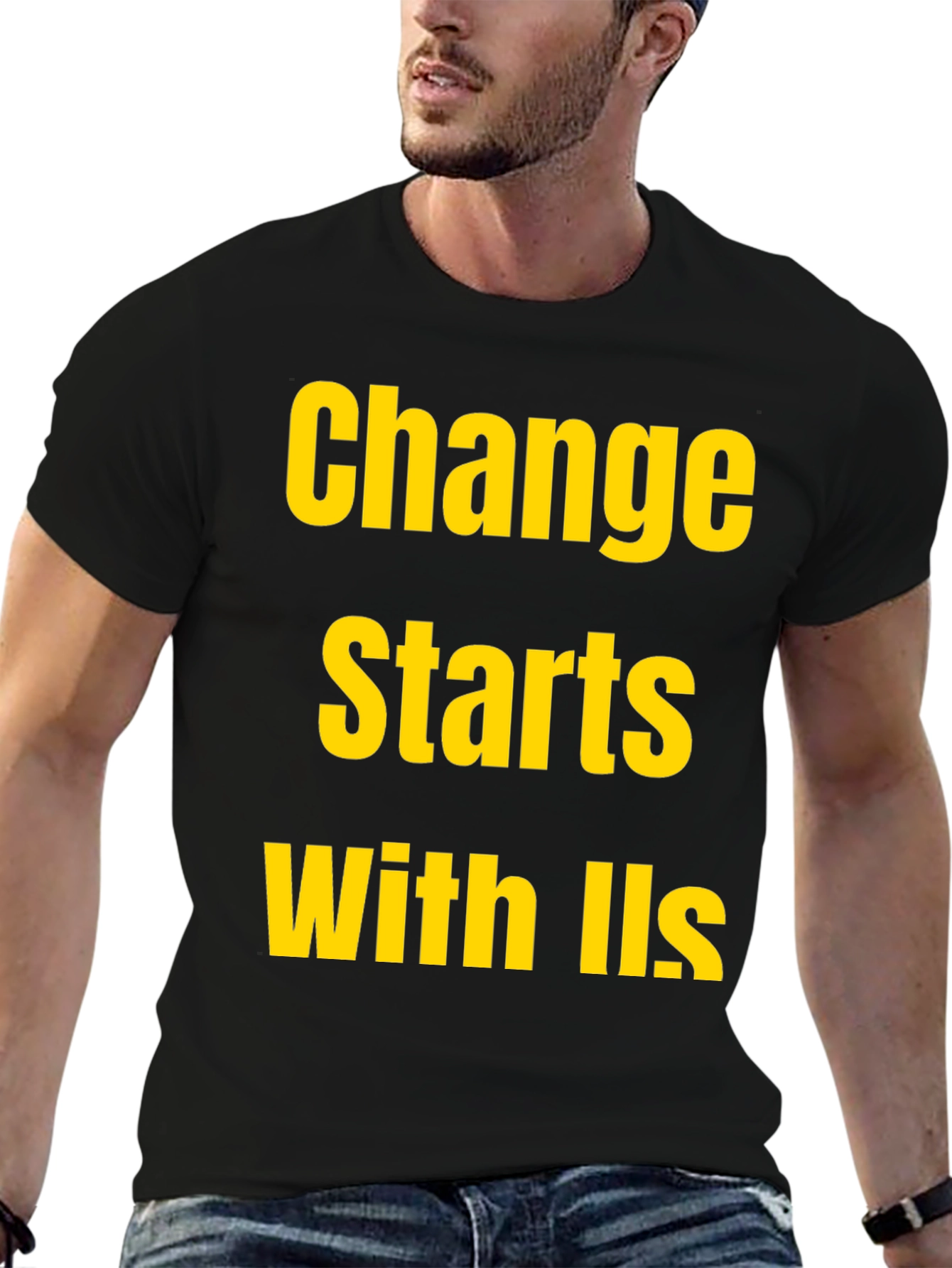 Change Starts With Us Black T-Shirt