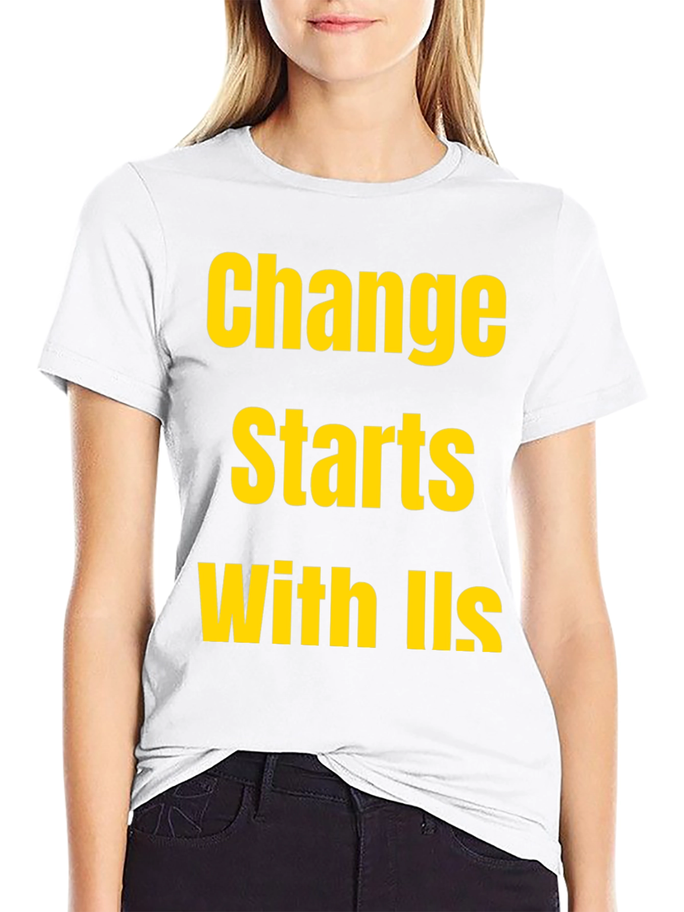 Change Starts With Us Black T-Shirt