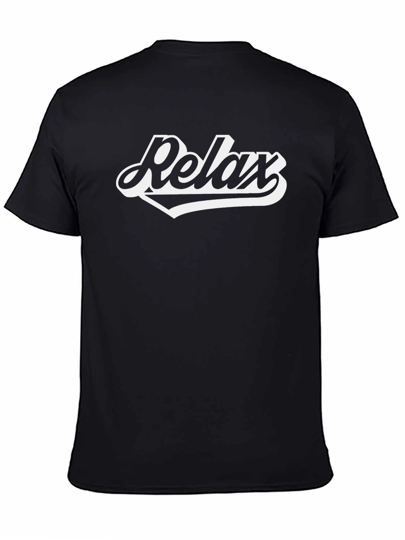 Relax Graphic T-Shirt - Black Casual Comfort