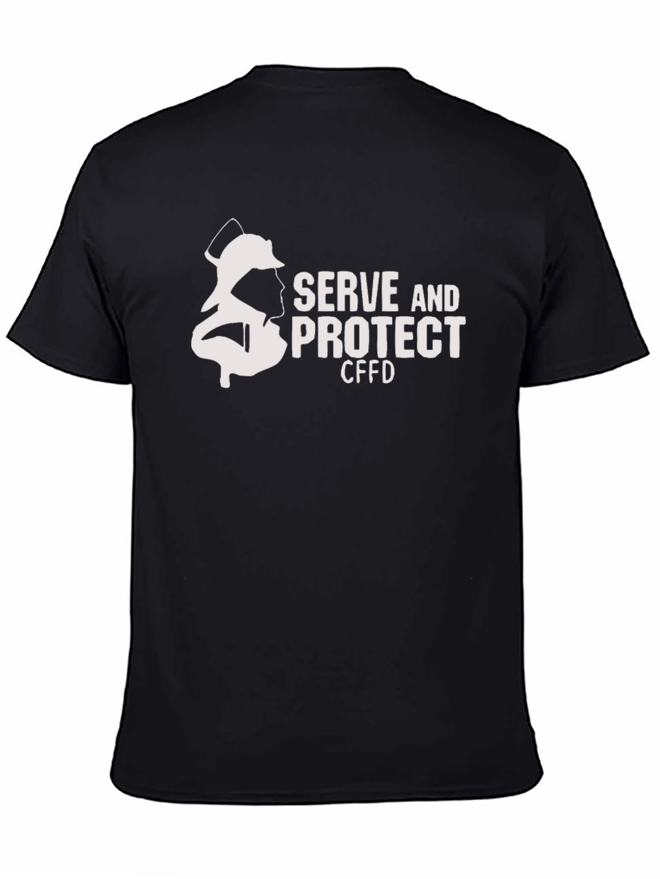 Firefighter Serve and Protect Black T-Shirt