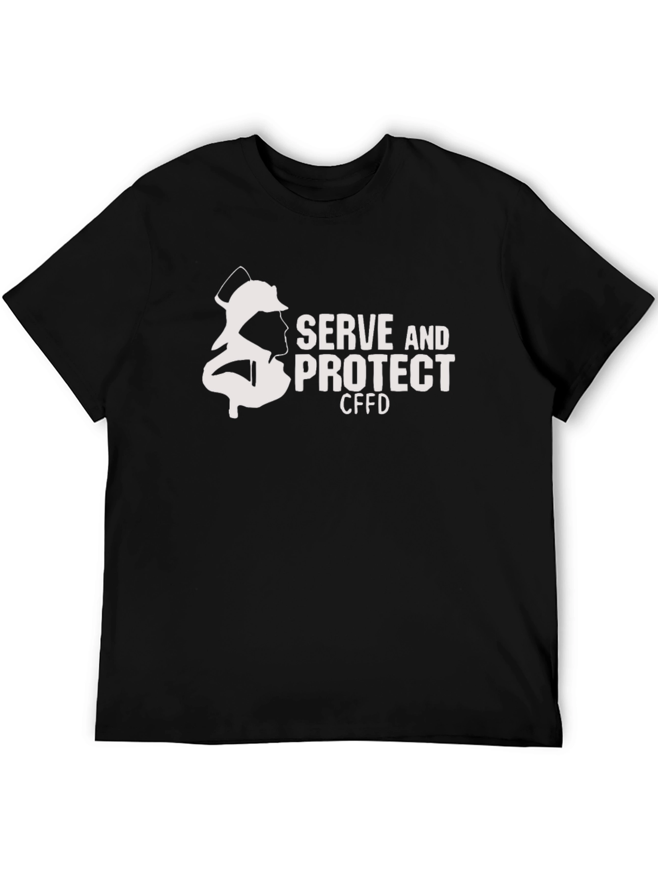 Firefighter Serve and Protect Black T-Shirt
