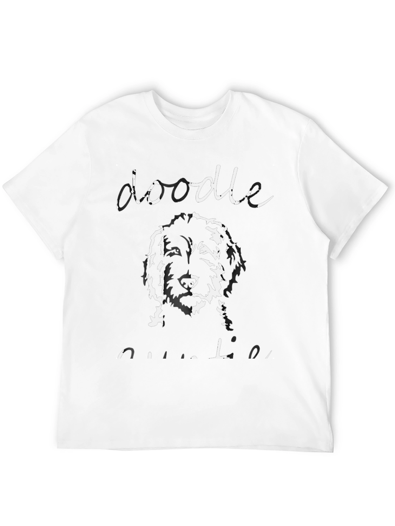 Doodle Outline T-Shirt - Unisex Black Tee