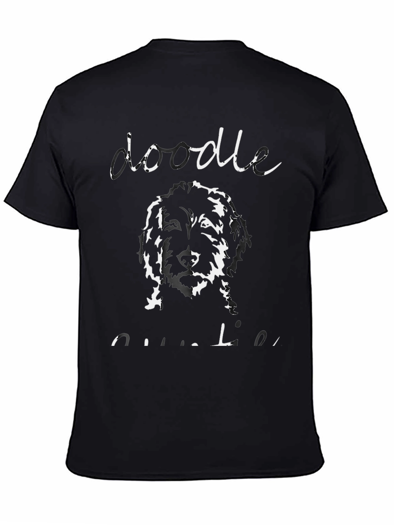 Doodle Outline T-Shirt - Unisex Black Tee
