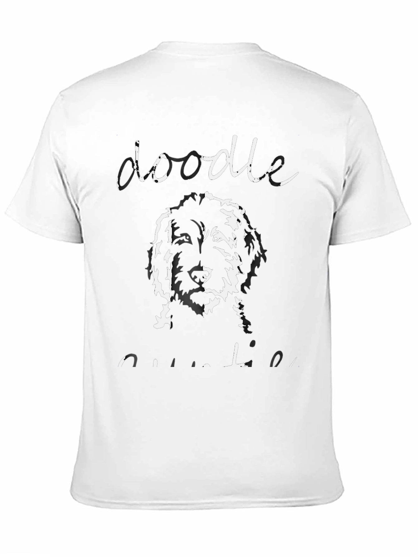 Doodle Outline T-Shirt - Unisex Black Tee
